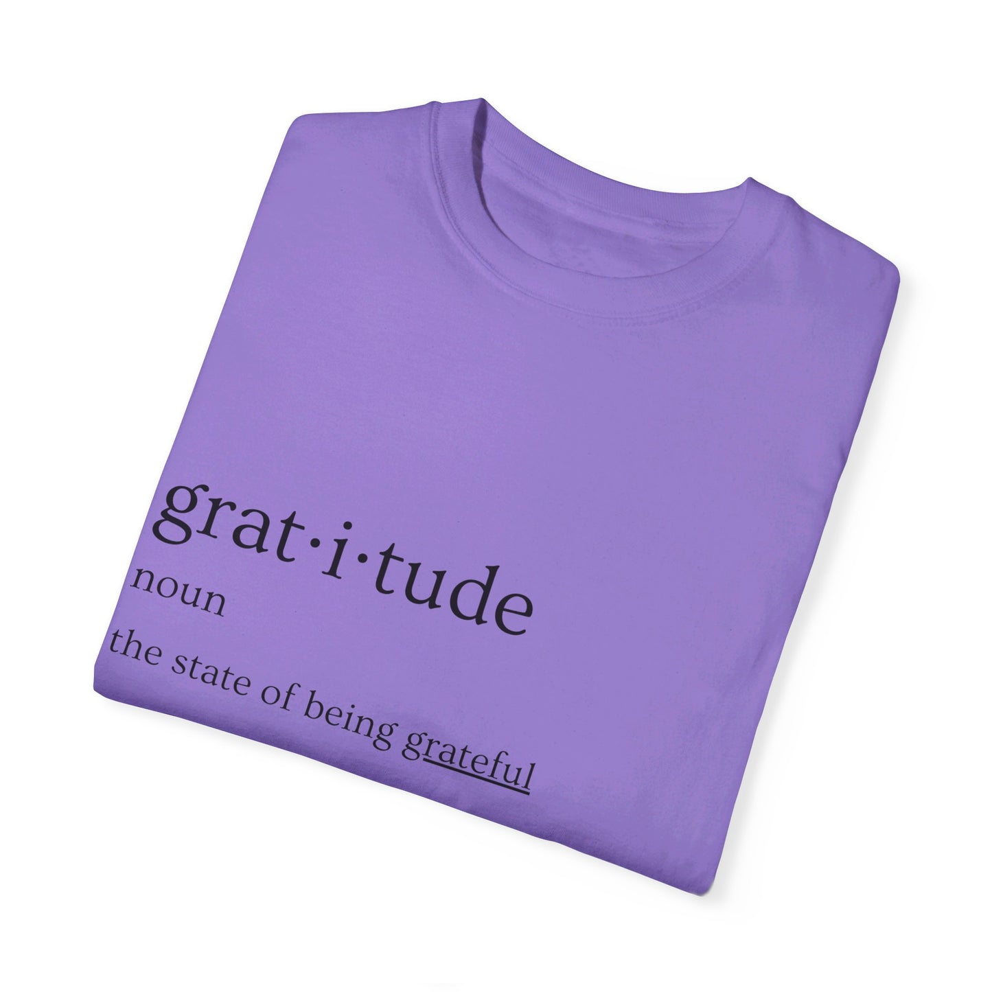 Gratitude Definition Unisex Garment-Dyed T-shirt