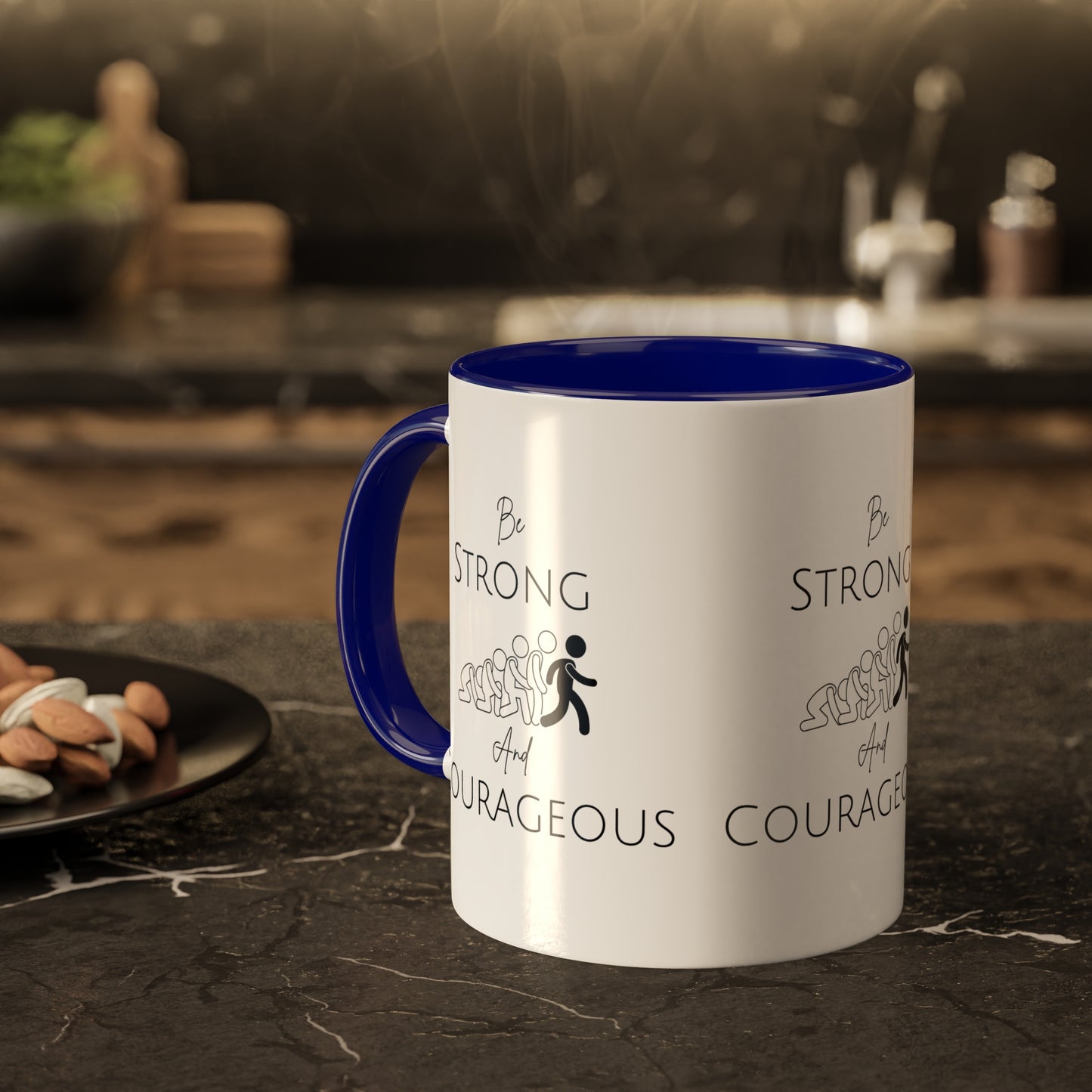 Be Strong And Courageous Colorful Mugs, 11oz