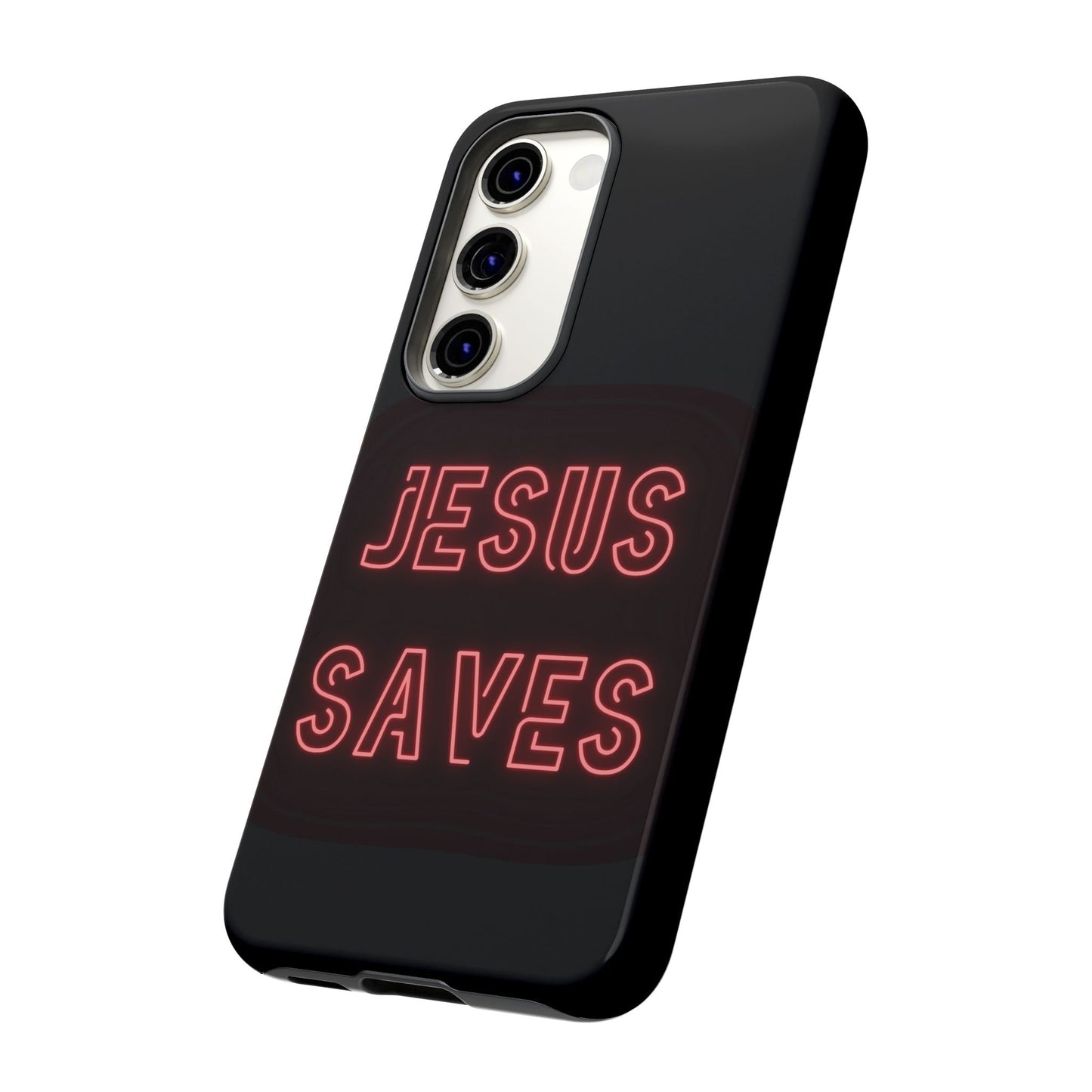 Jesus Saves Neon Signage Tough Cases Iphone Samsung Google