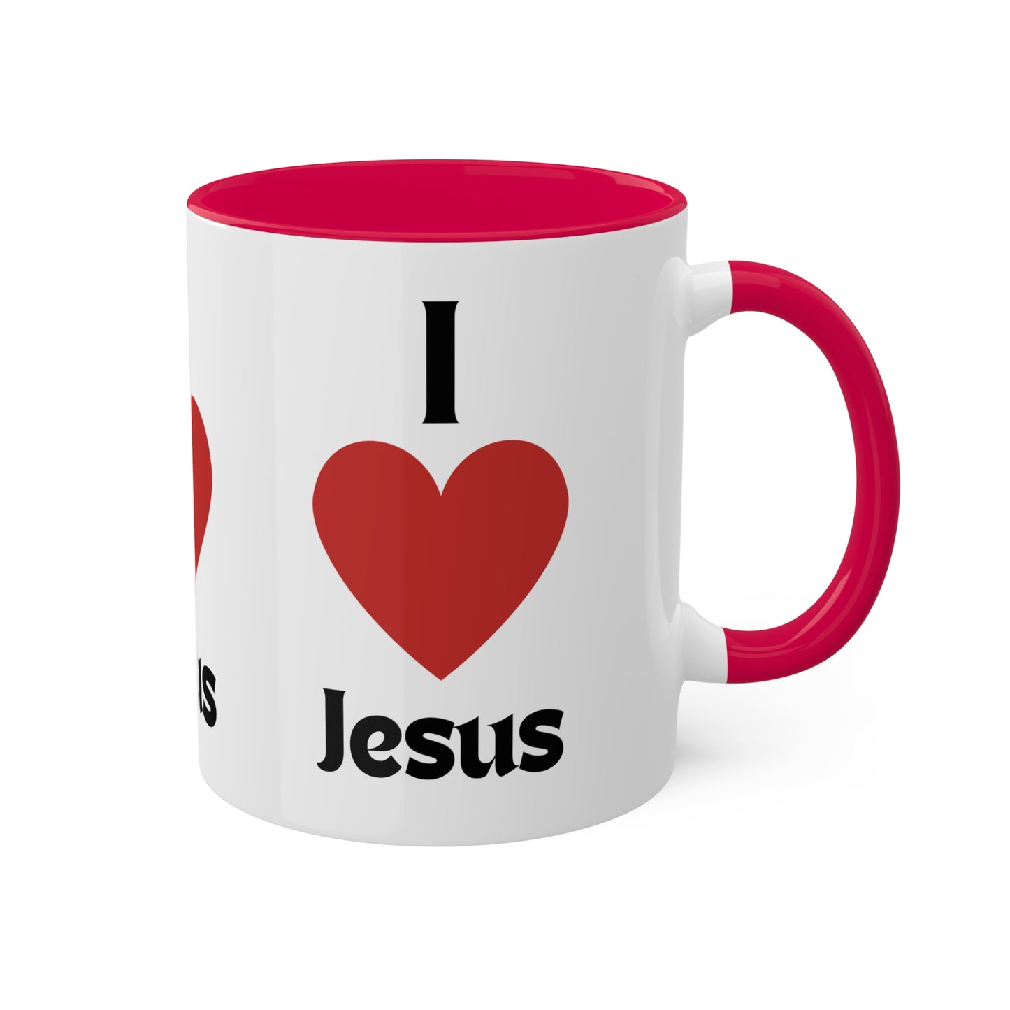 I love Jesus Colorful Mugs, 11oz