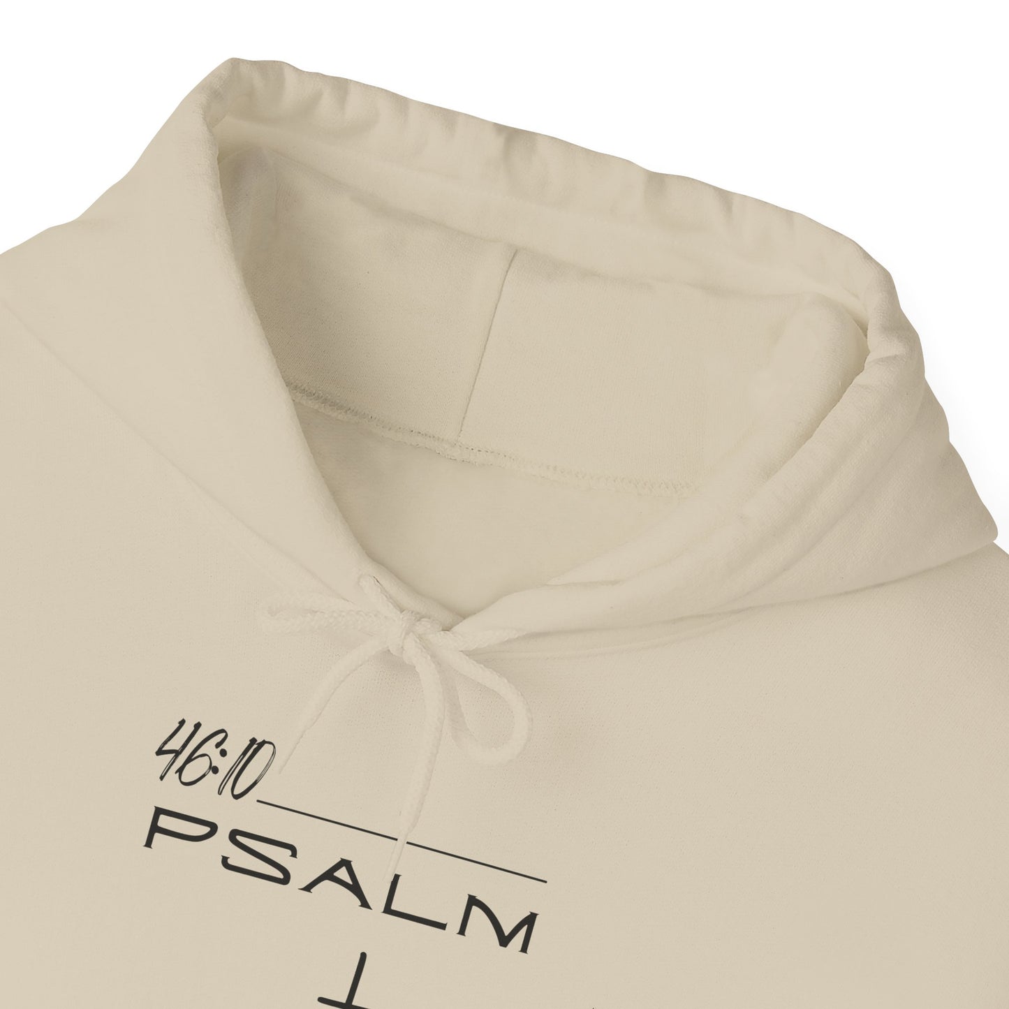 Psalm 46:10 w/ Full Scripture on Back Unisex Heavy Blend™ Hooded Sweatshirt