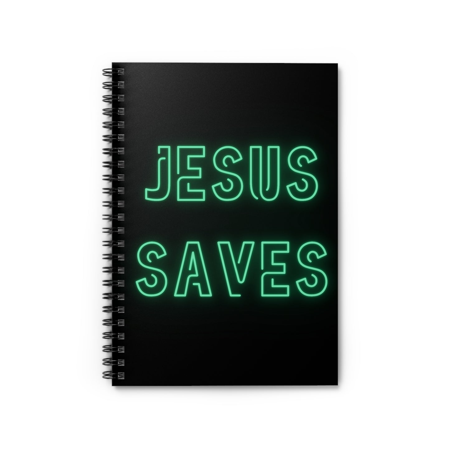 Jesus Saves Spiral Notebook - Ruled Line