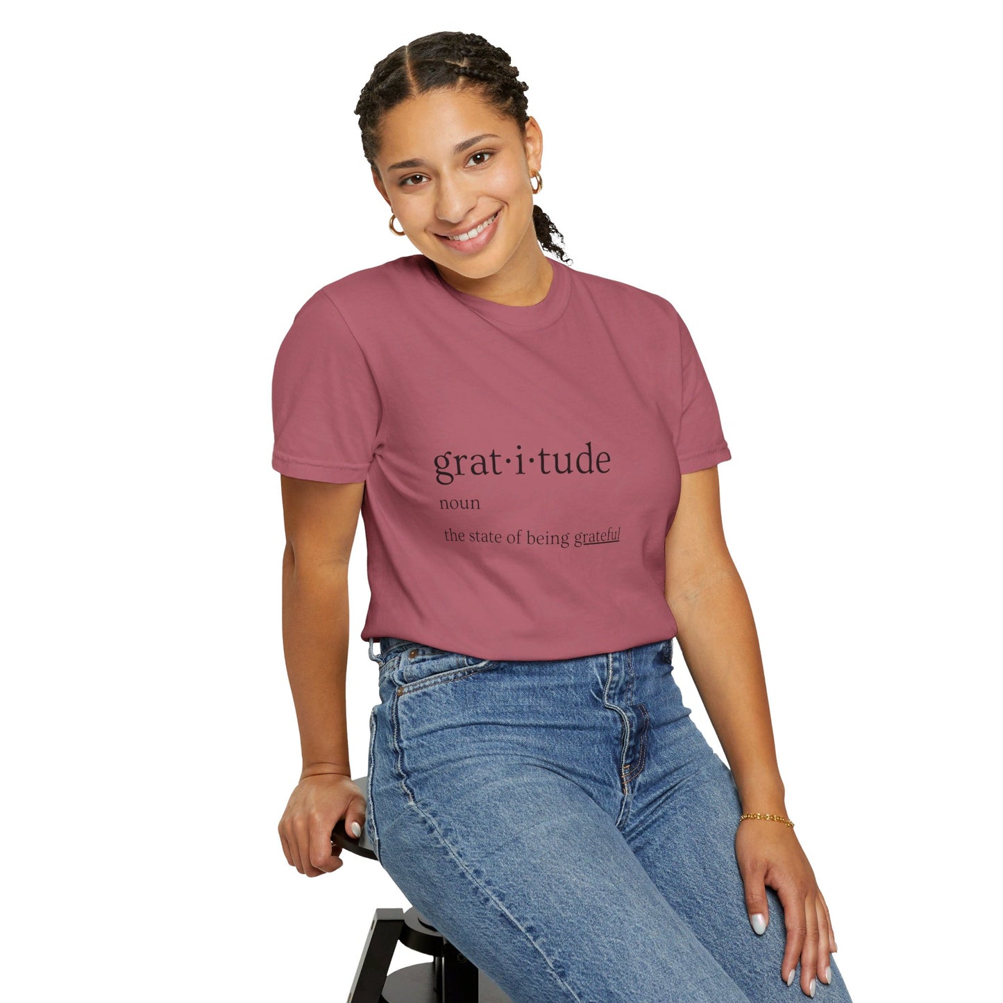 Gratitude Definition Unisex Garment-Dyed T-shirt