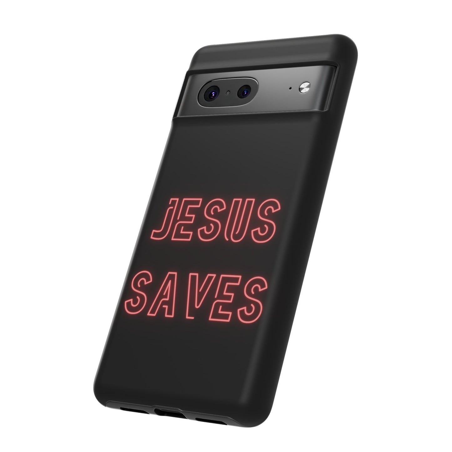 Jesus Saves Neon Signage Tough Cases Iphone Samsung Google