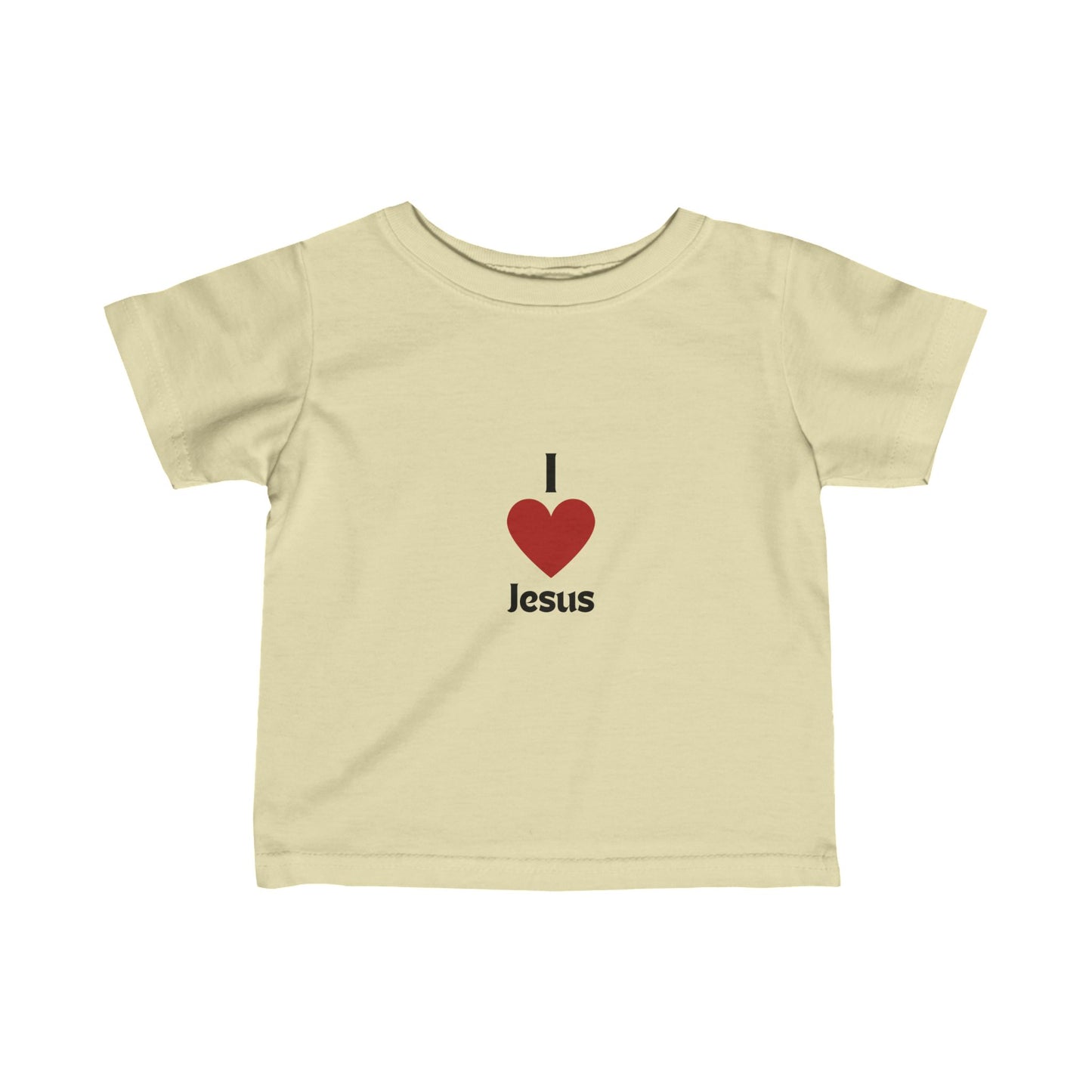 I love Jesus Infant/Toddler Tee - Fine Jersey Fabric