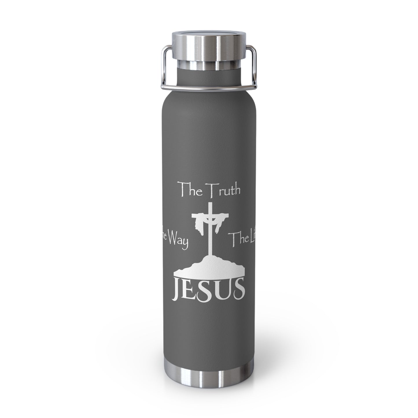 Jesus The Way The Truth The Life Copper Vacuum Insulated Bottle, 22oz