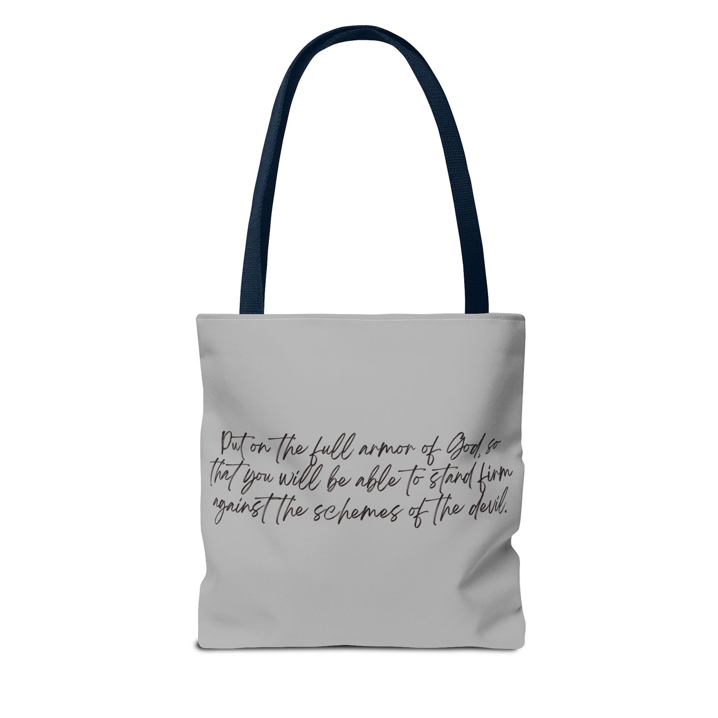 Ephesians 6:11 Full Armor of God Tote Bag (AOP)