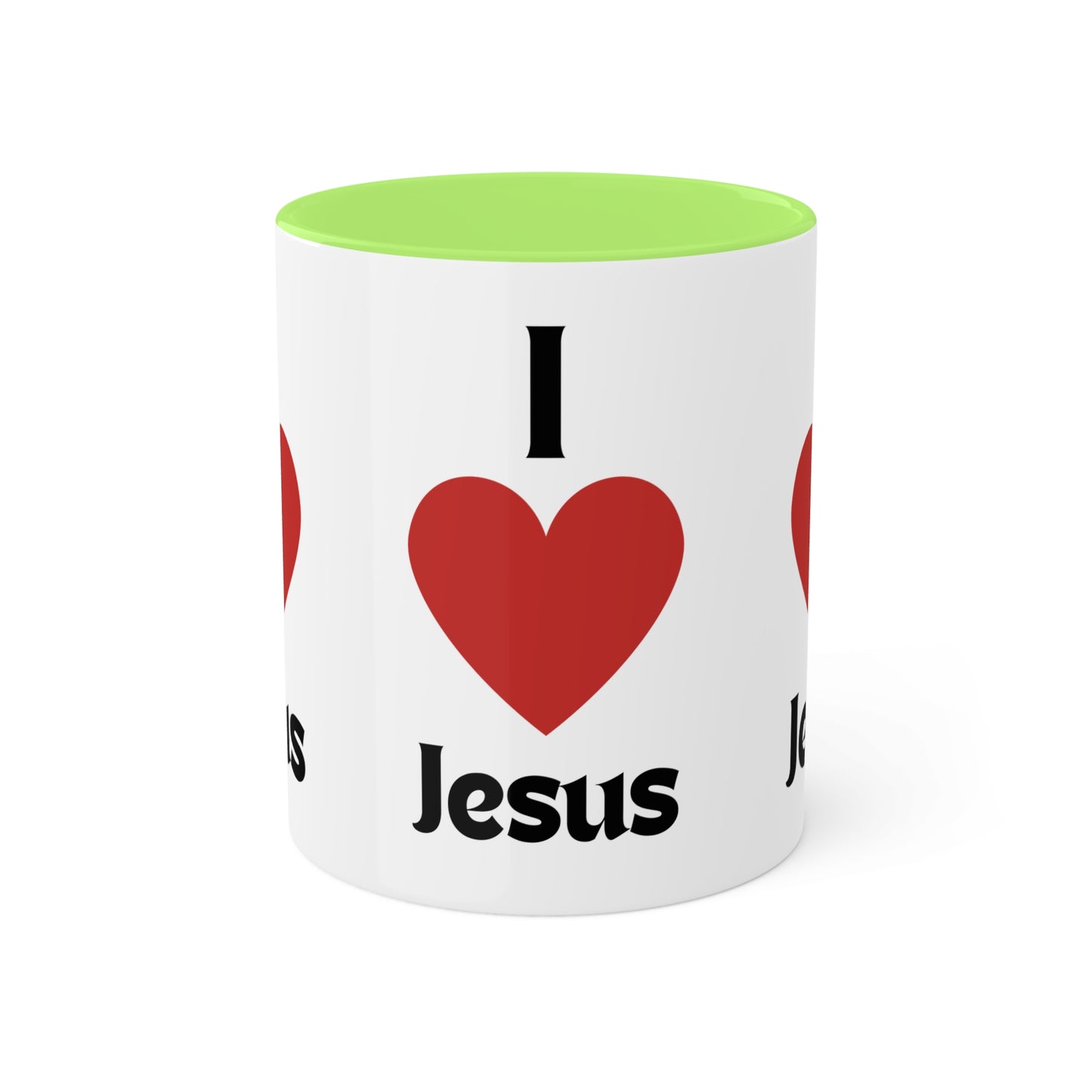 I love Jesus Colorful Mugs, 11oz