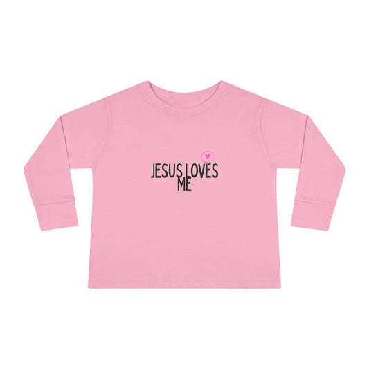 Jesus Loves Me Toddler Long Sleeve Tee