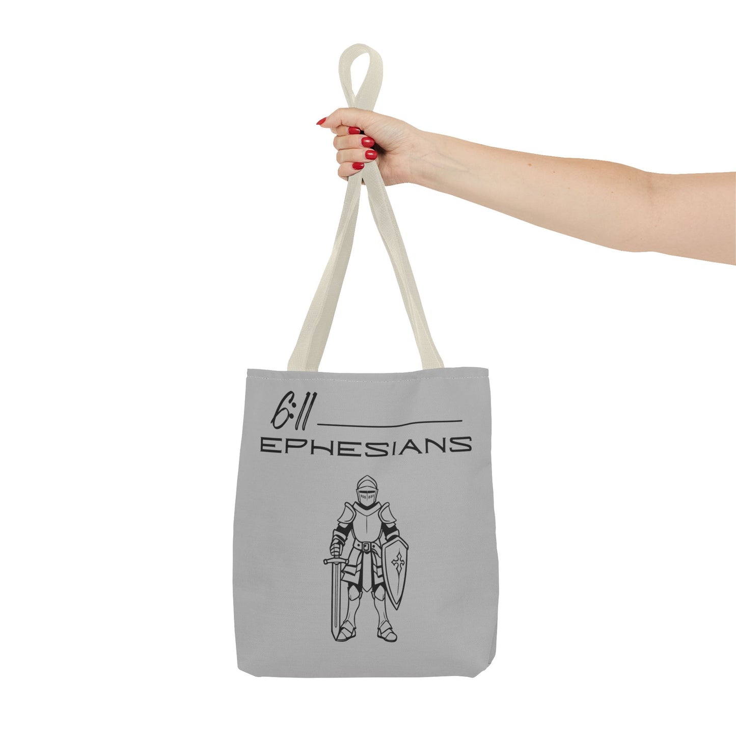 Ephesians 6:11 Full Armor of God Tote Bag (AOP)