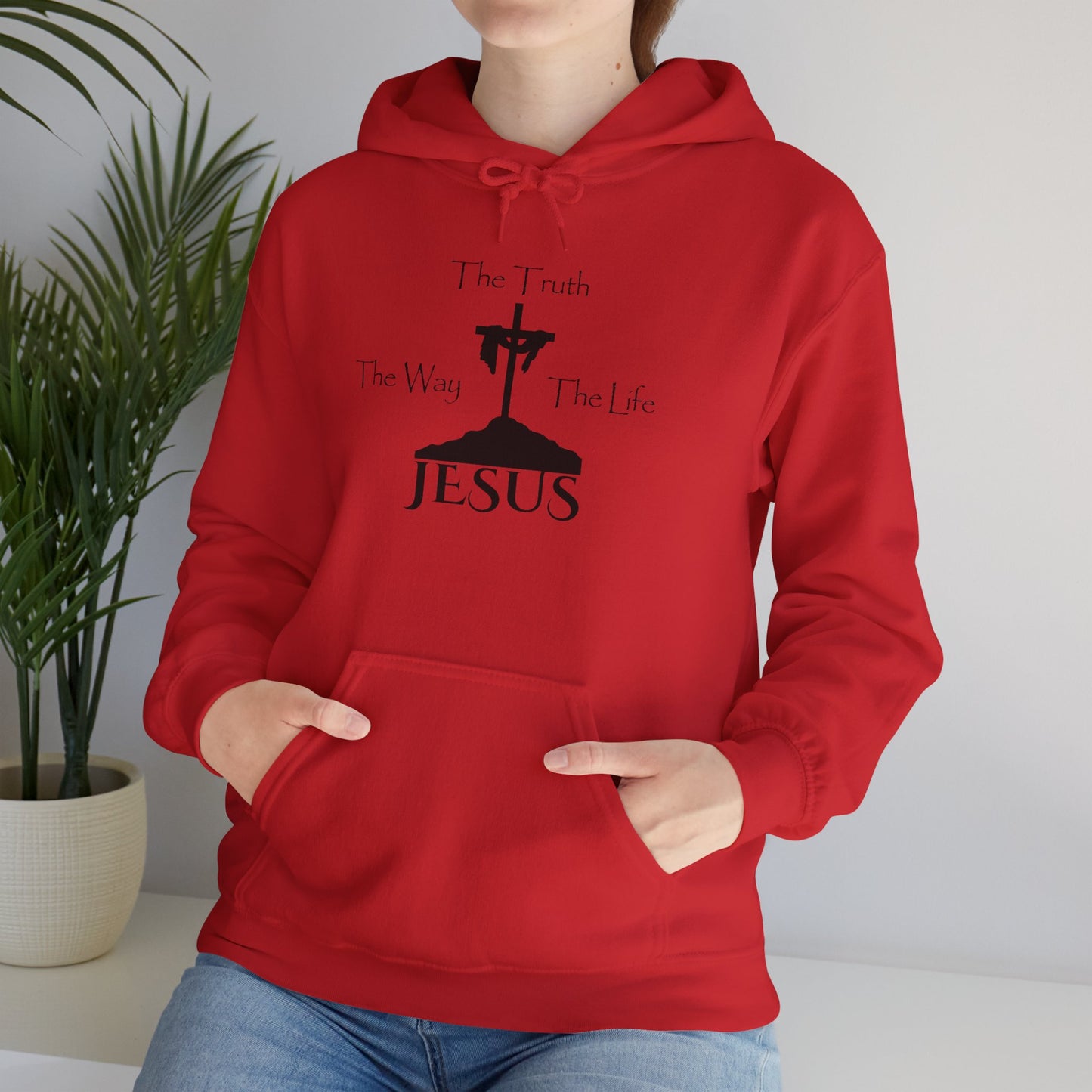 Jesus The Way The Truth The Life Unisex Heavy Blend™ Hooded Sweatshirt