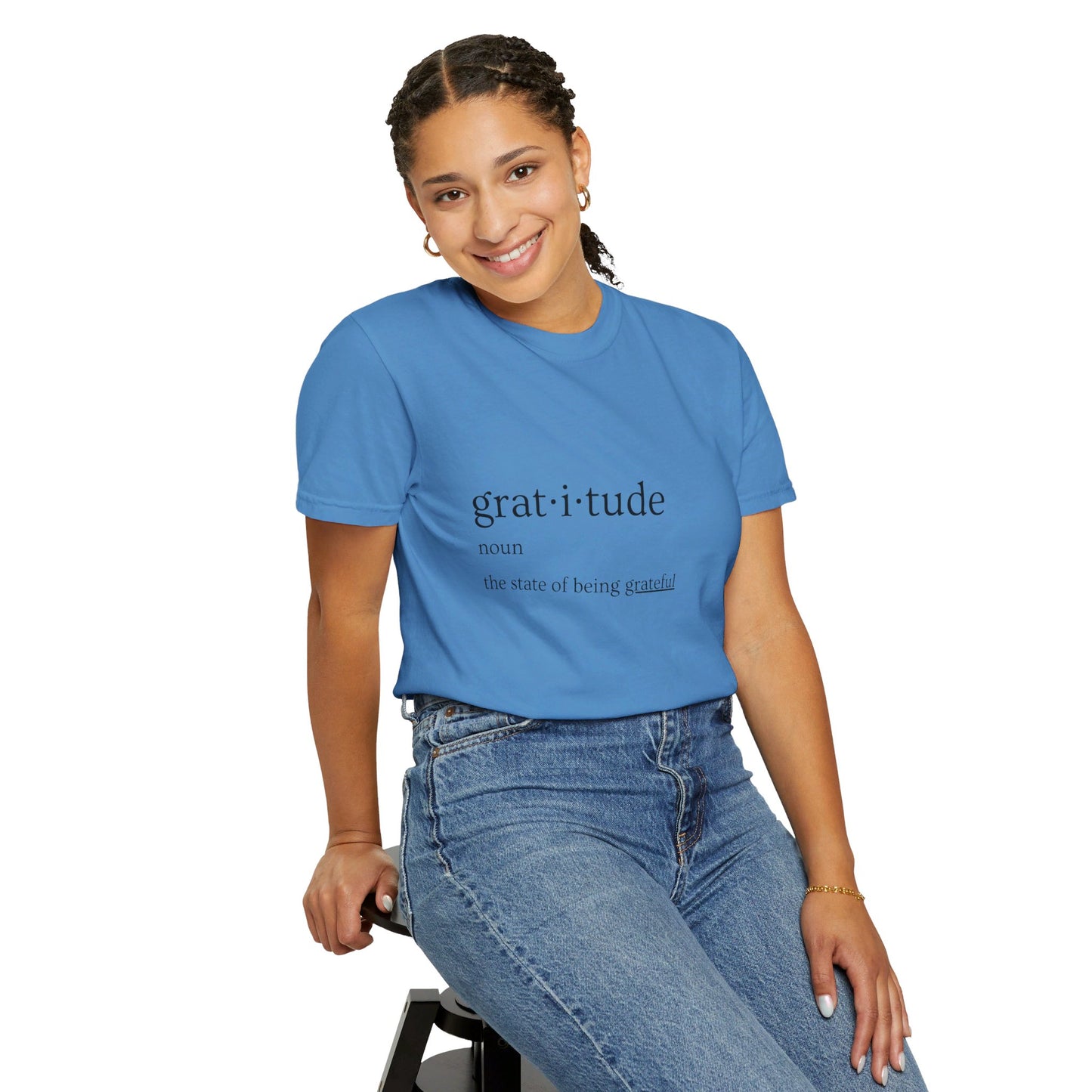 Gratitude Definition Unisex Garment-Dyed T-shirt