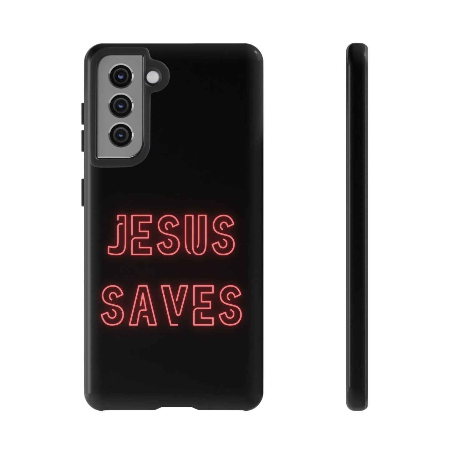 Jesus Saves Neon Signage Tough Cases Iphone Samsung Google