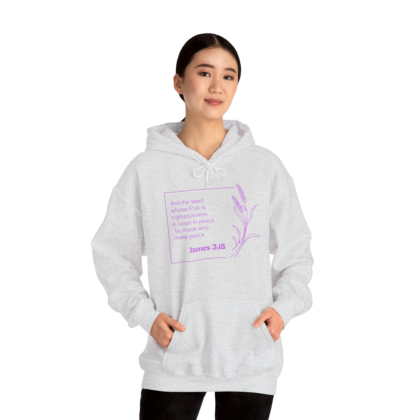 James 3:18 Unisex Heavy Blend™ Hooded Sweatshirt