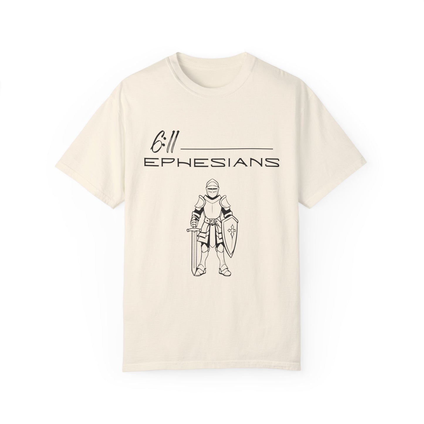 Ephesians 6:11 Armor w/Full Scripture on Back Unisex Garment-Dyed T-shirt