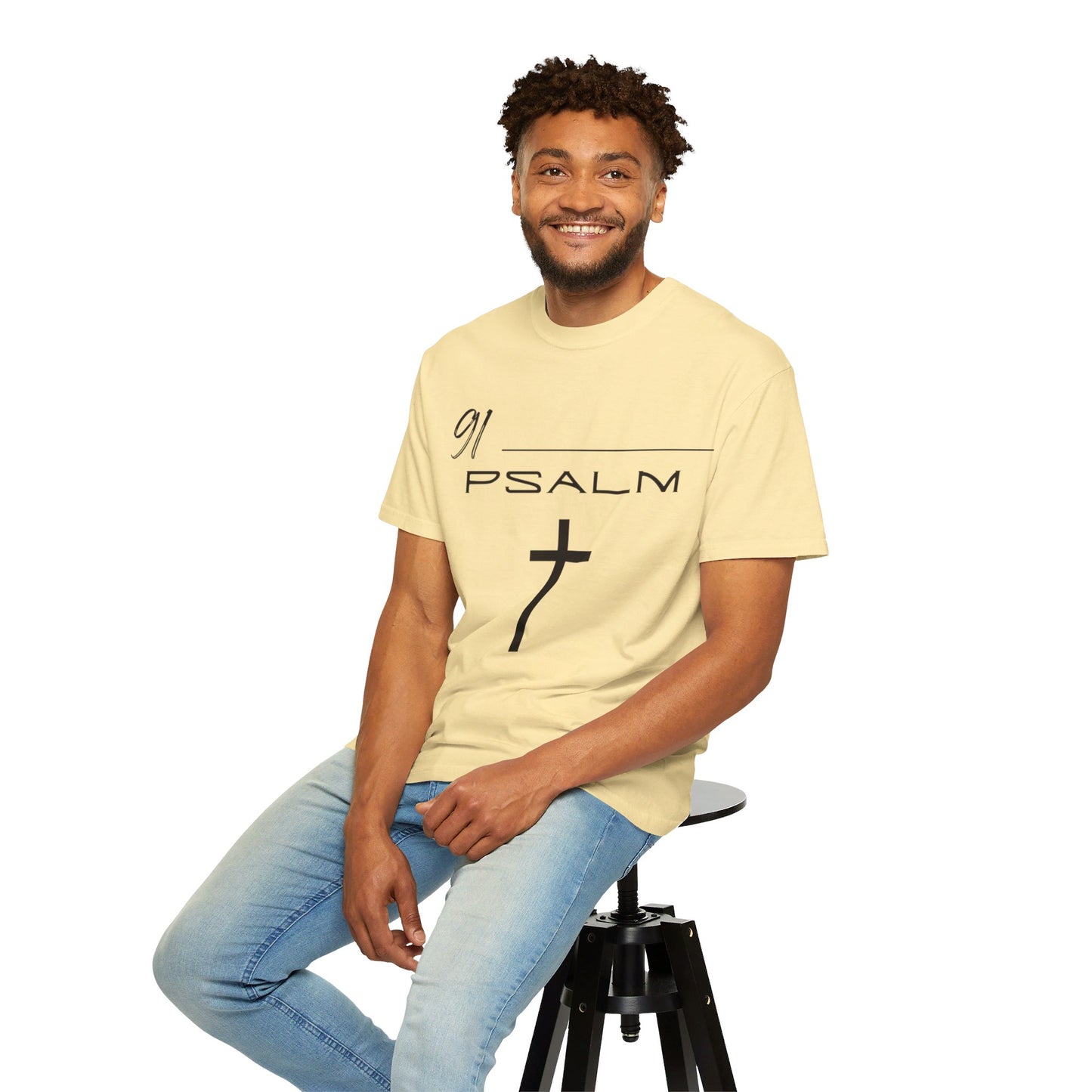 Psalm 91 Unisex Garment-Dyed T-shirt