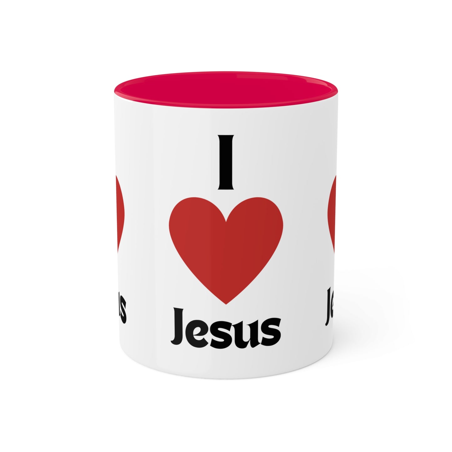 I love Jesus Colorful Mugs, 11oz