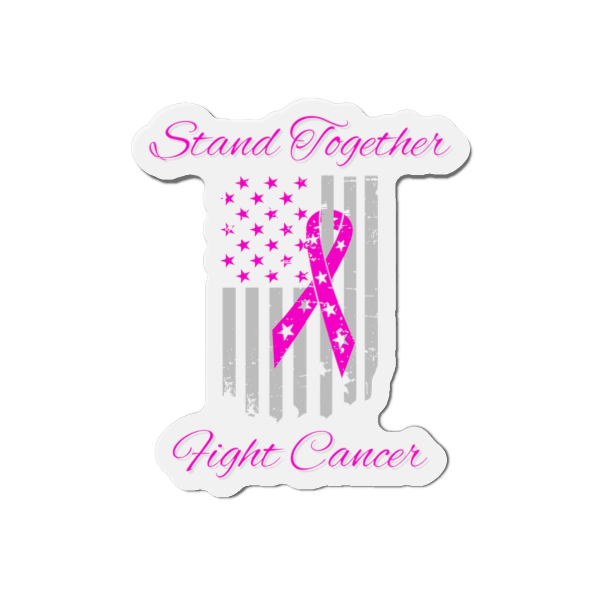 Stand Together Fight Breast Cancer Die-Cut Magnets