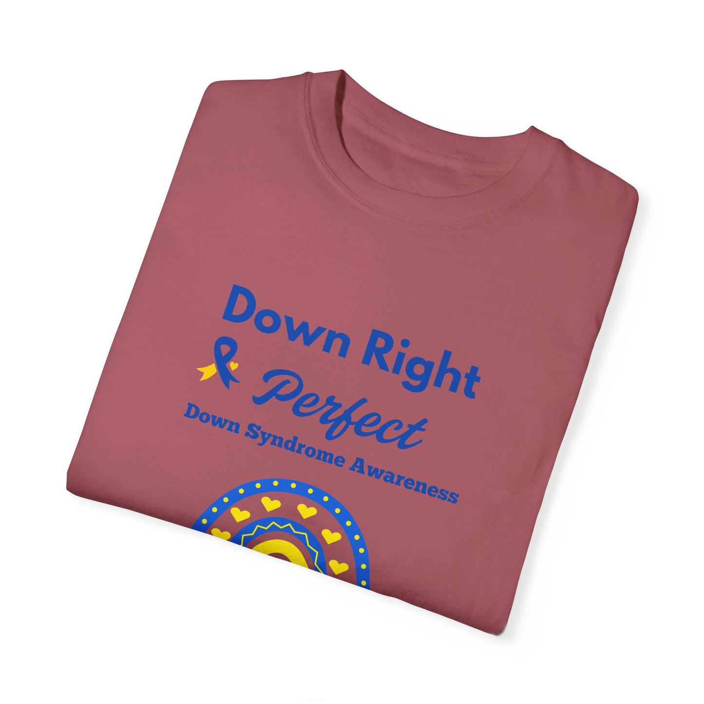 Down Right & Perfect Unisex Garment-Dyed T-shirt