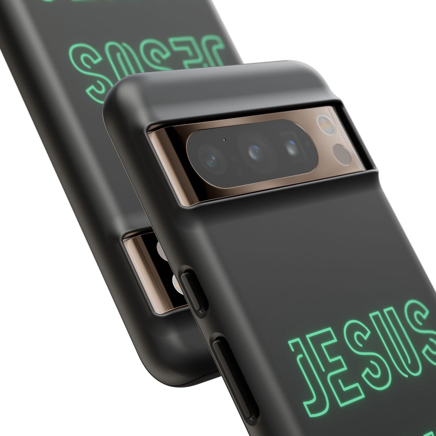 Jesus Saves Neon Signage Green Tough Cases