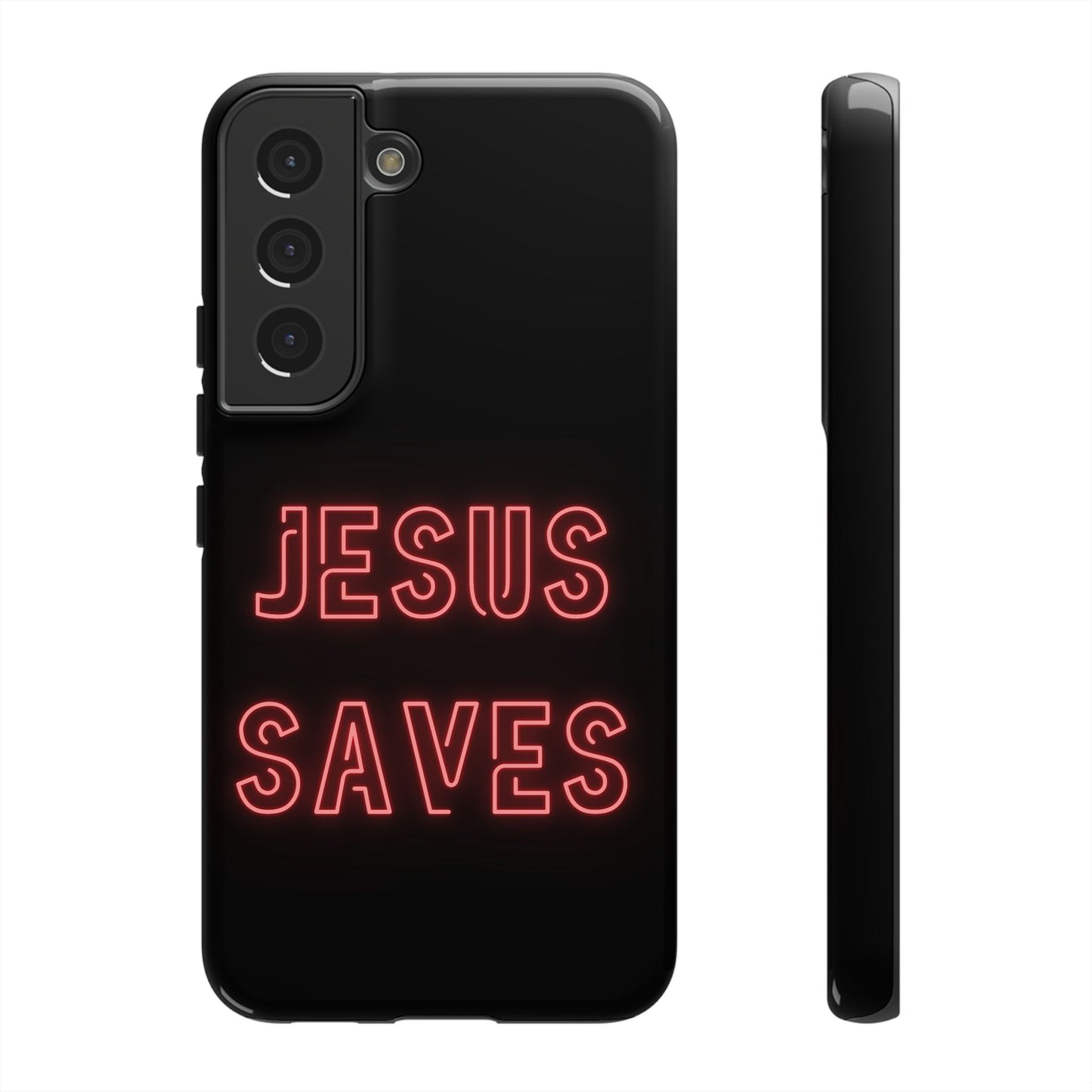 Jesus Saves Neon Signage Tough Cases Iphone Samsung Google