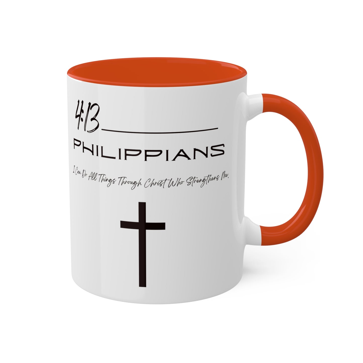 Philippians 4:13 Colorful Mugs, 11oz