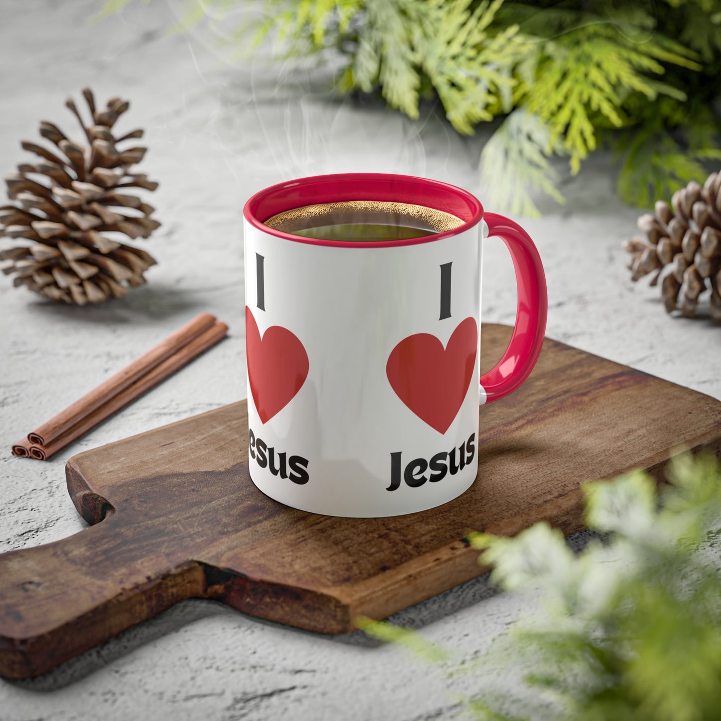 I love Jesus Colorful Mugs, 11oz