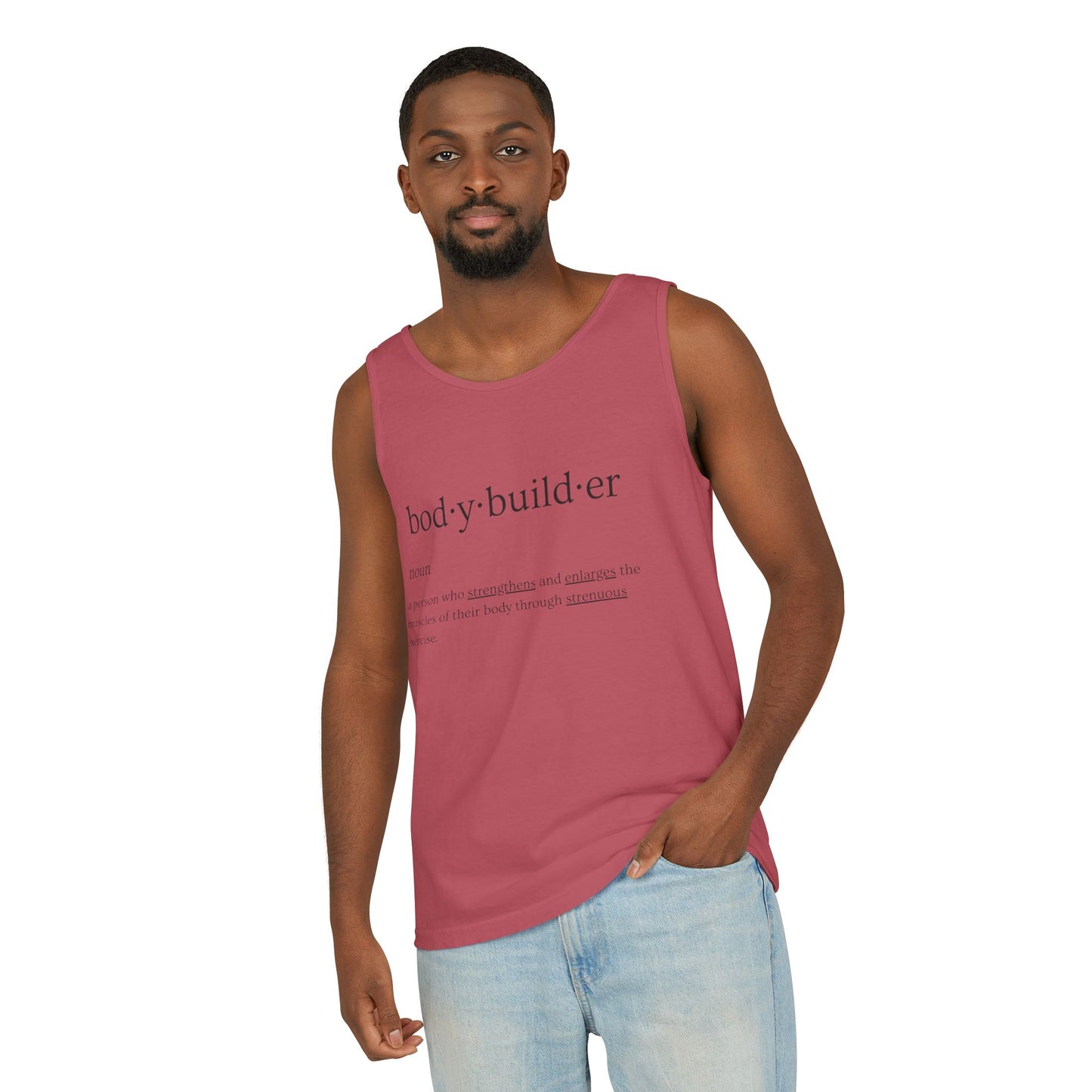 Bodybuilder Definition Unisex Garment-Dyed Tank Top