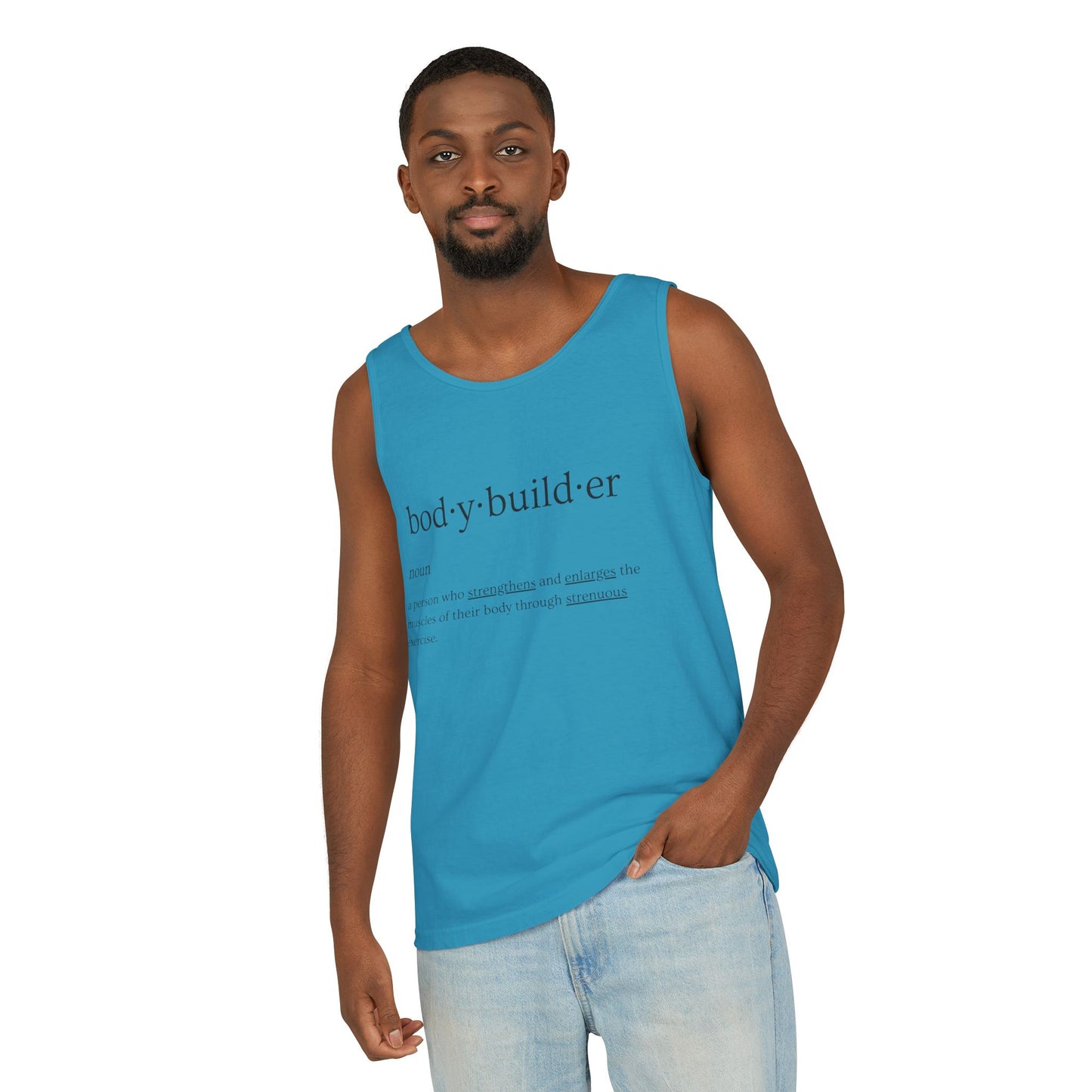 Bodybuilder Definition Unisex Garment-Dyed Tank Top