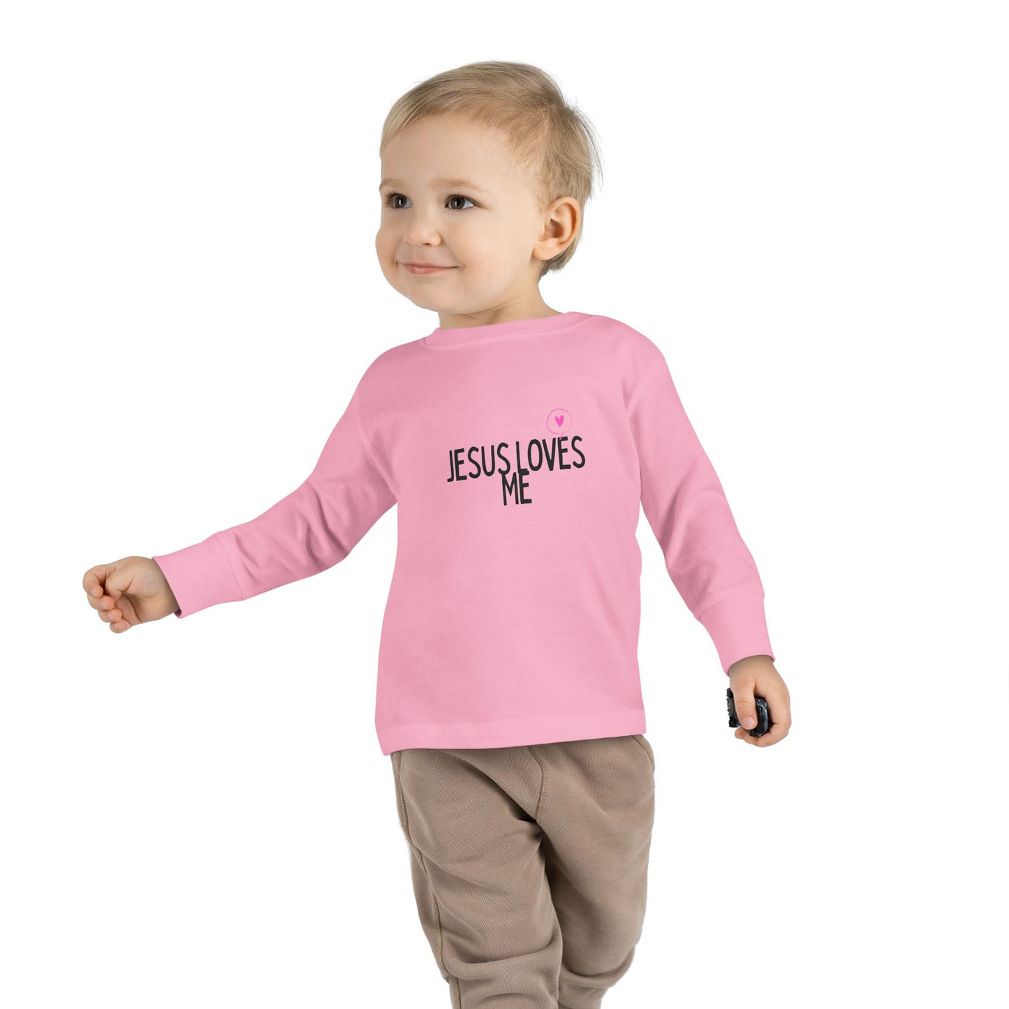 Jesus Loves Me Toddler Long Sleeve Tee