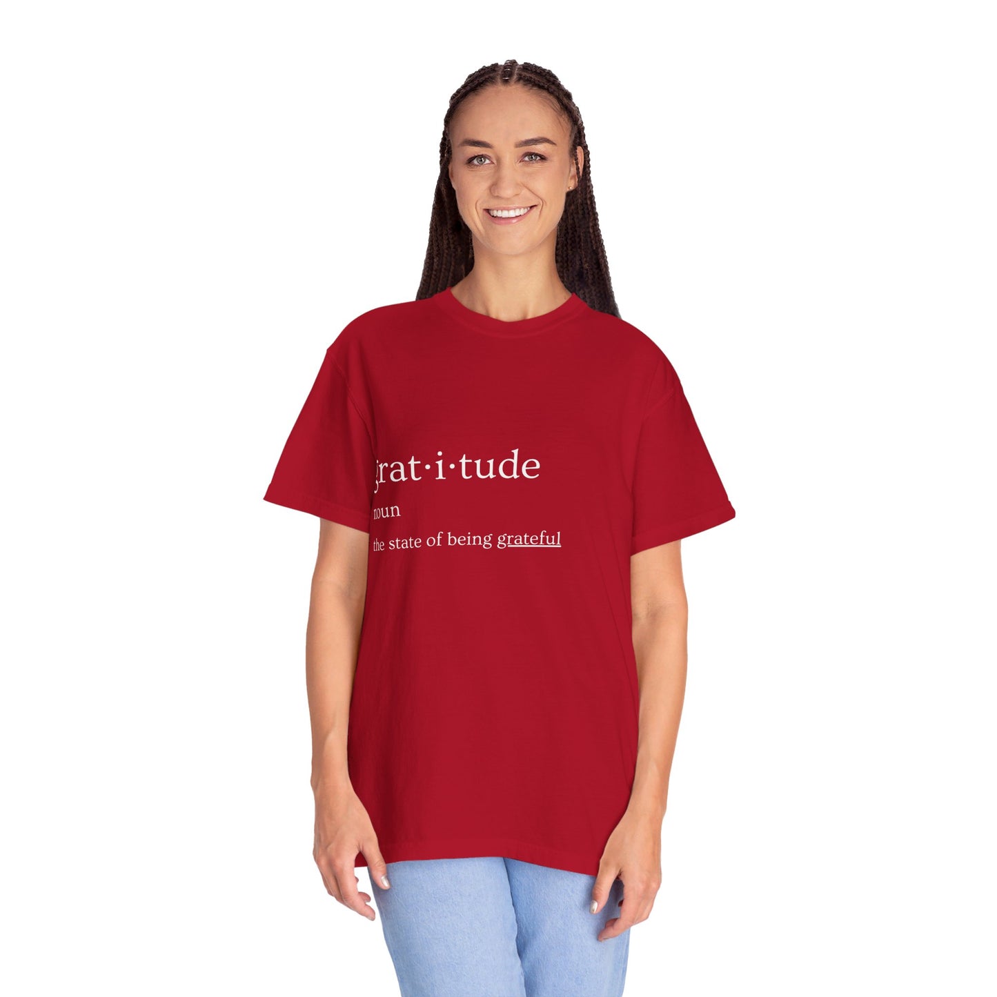 Gratitude Definition Unisex Garment-Dyed T-shirt