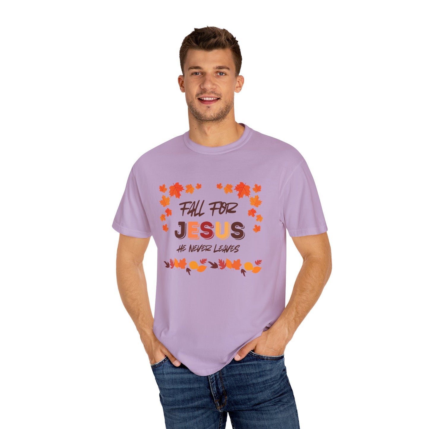 Fall For Jesus Harvest Unisex Garment-Dyed T-shirt