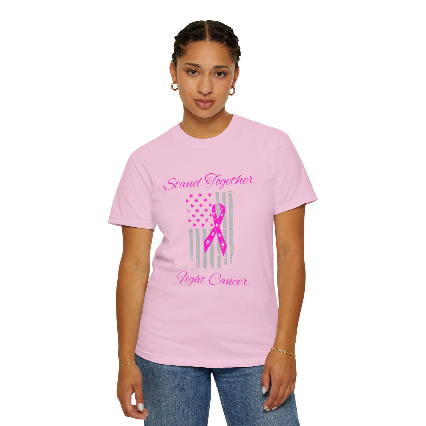 Stand Together Fight Breast Cancer Unisex Garment-Dyed T-shirt