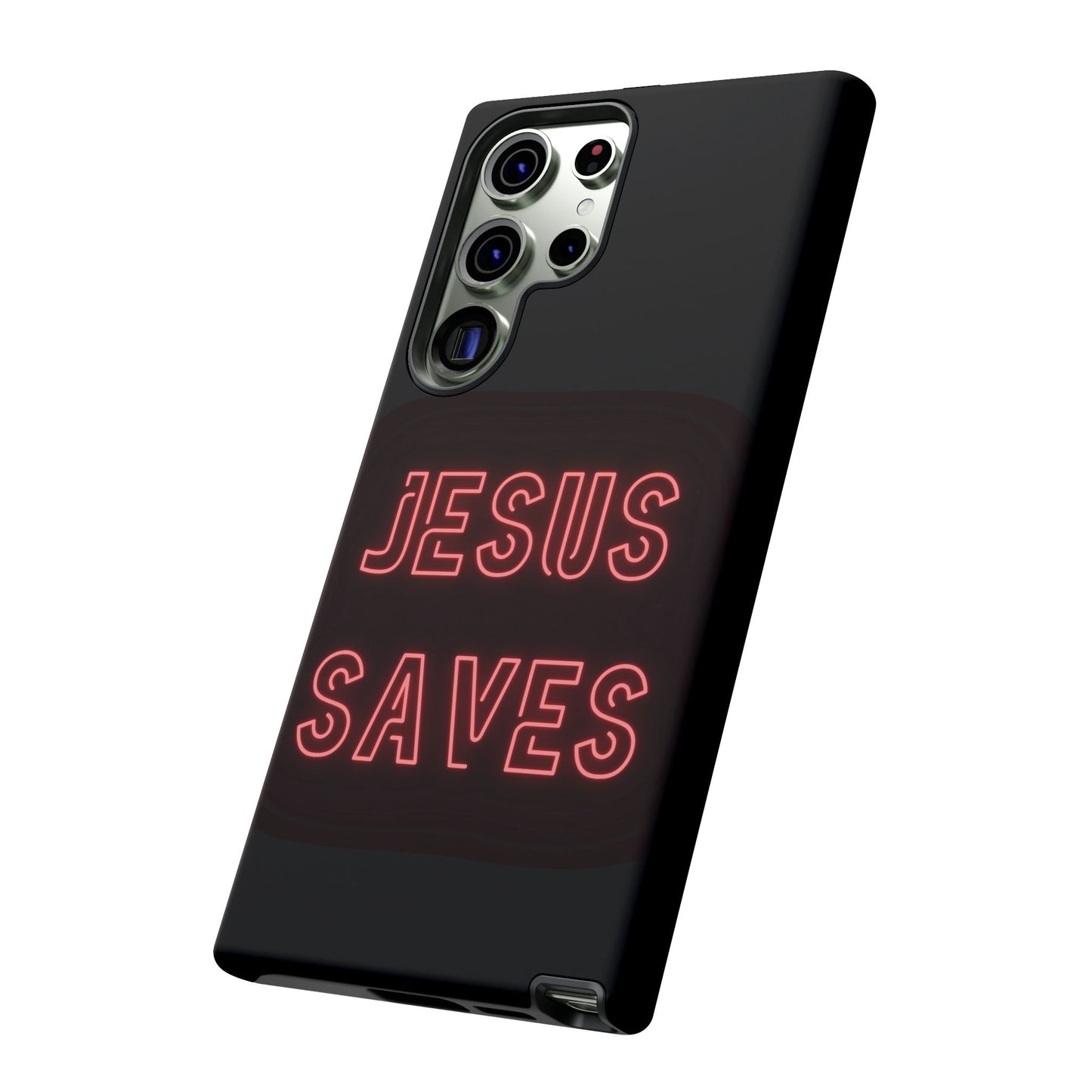 Jesus Saves Neon Signage Tough Cases Iphone Samsung Google