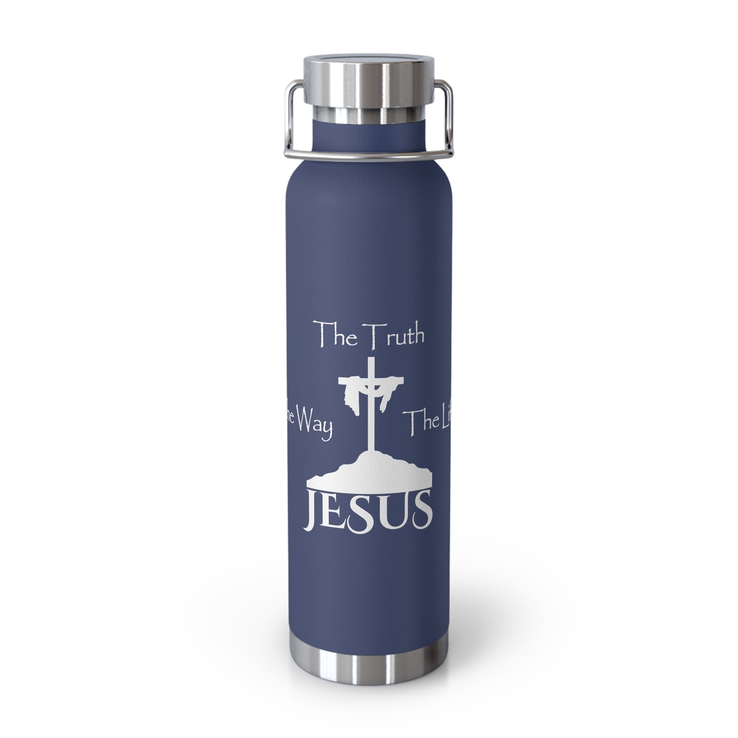 Jesus The Way The Truth The Life Copper Vacuum Insulated Bottle, 22oz