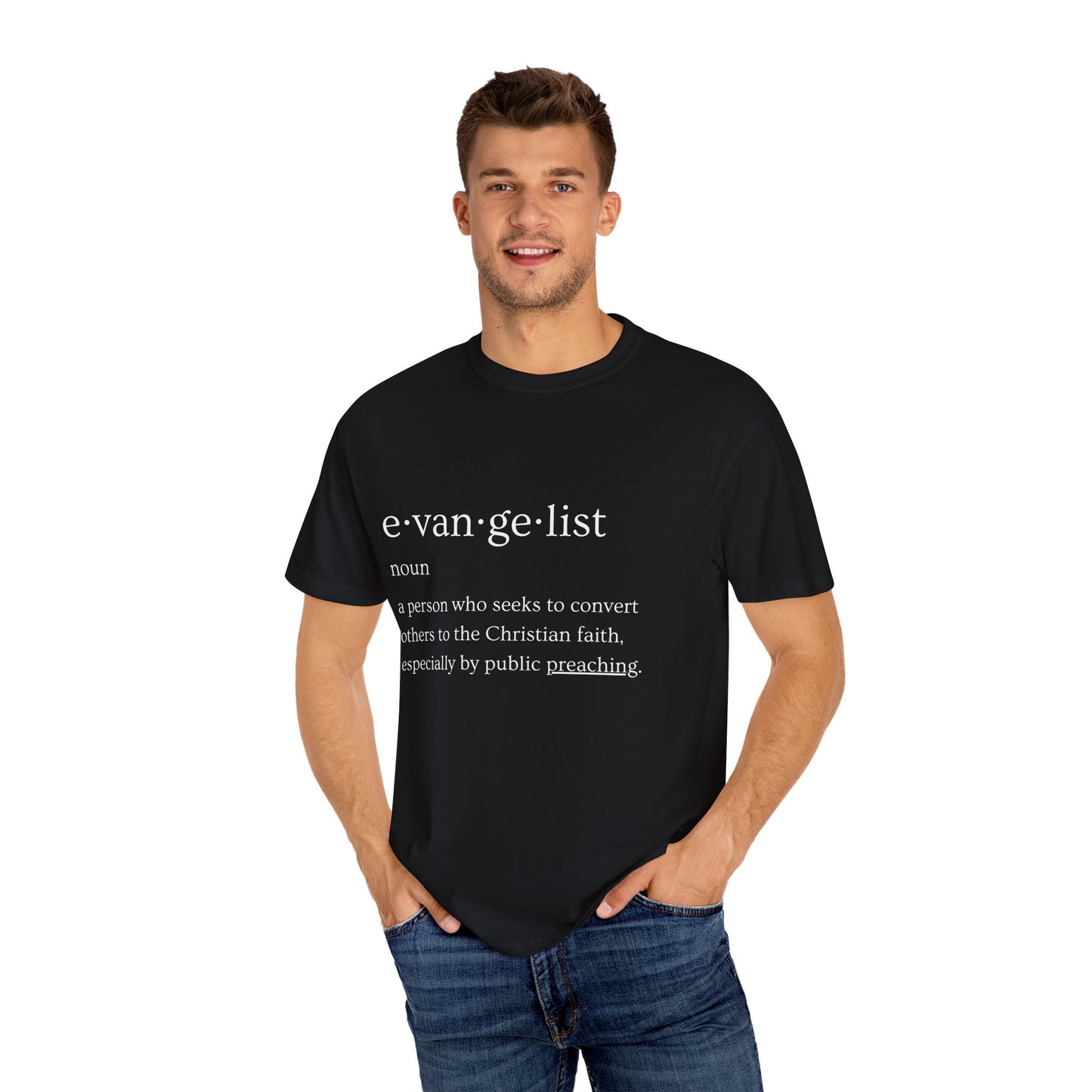 Evangelist Definition Unisex Garment-Dyed T-shirt