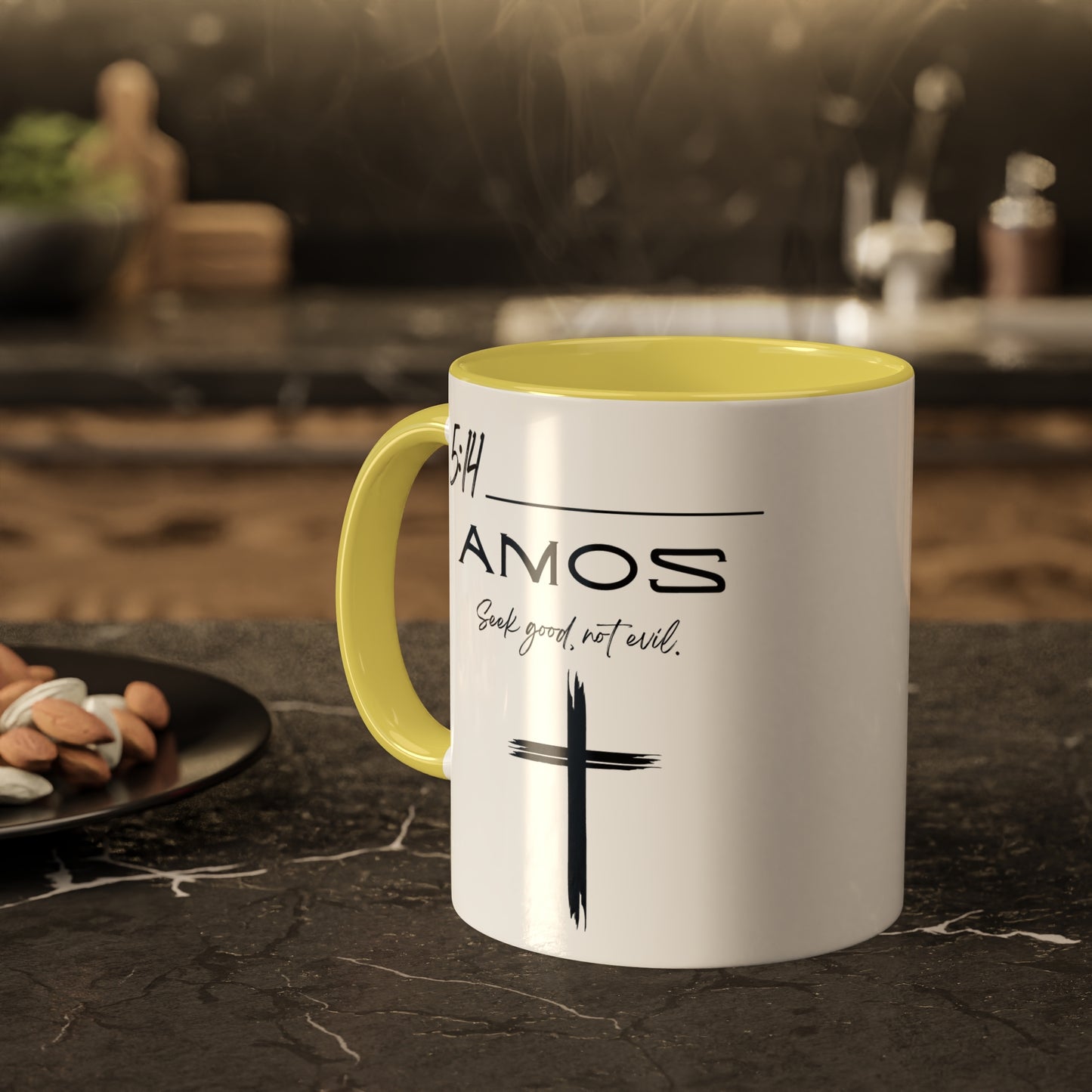 Amos 5:14 Good Not Evil Colorful Mugs, 11oz