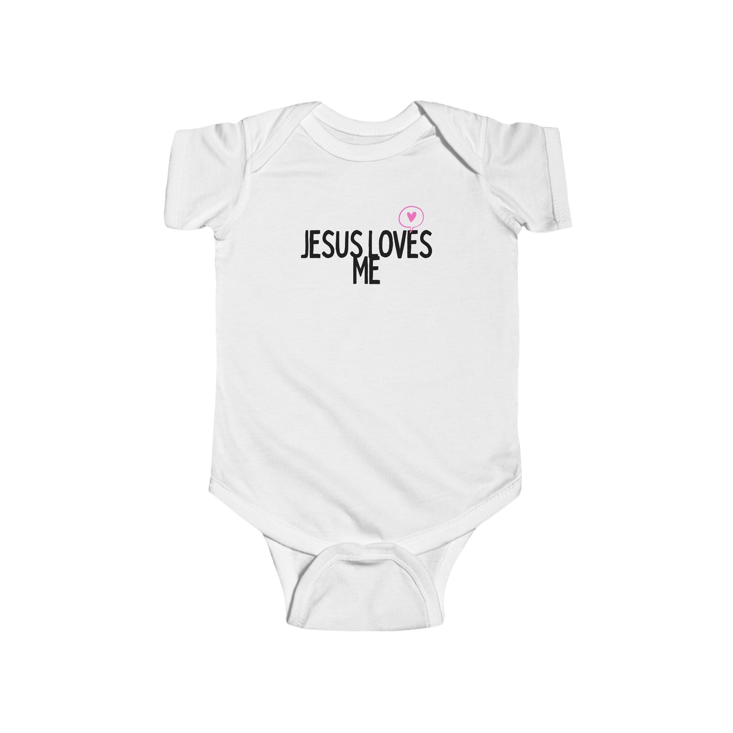 Jesus Loves Me Infant Fine Jersey Bodysuit