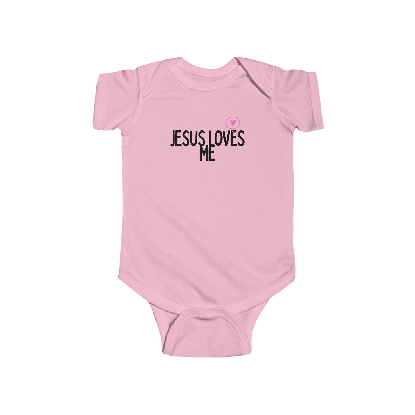 Jesus Loves Me Infant Fine Jersey Bodysuit