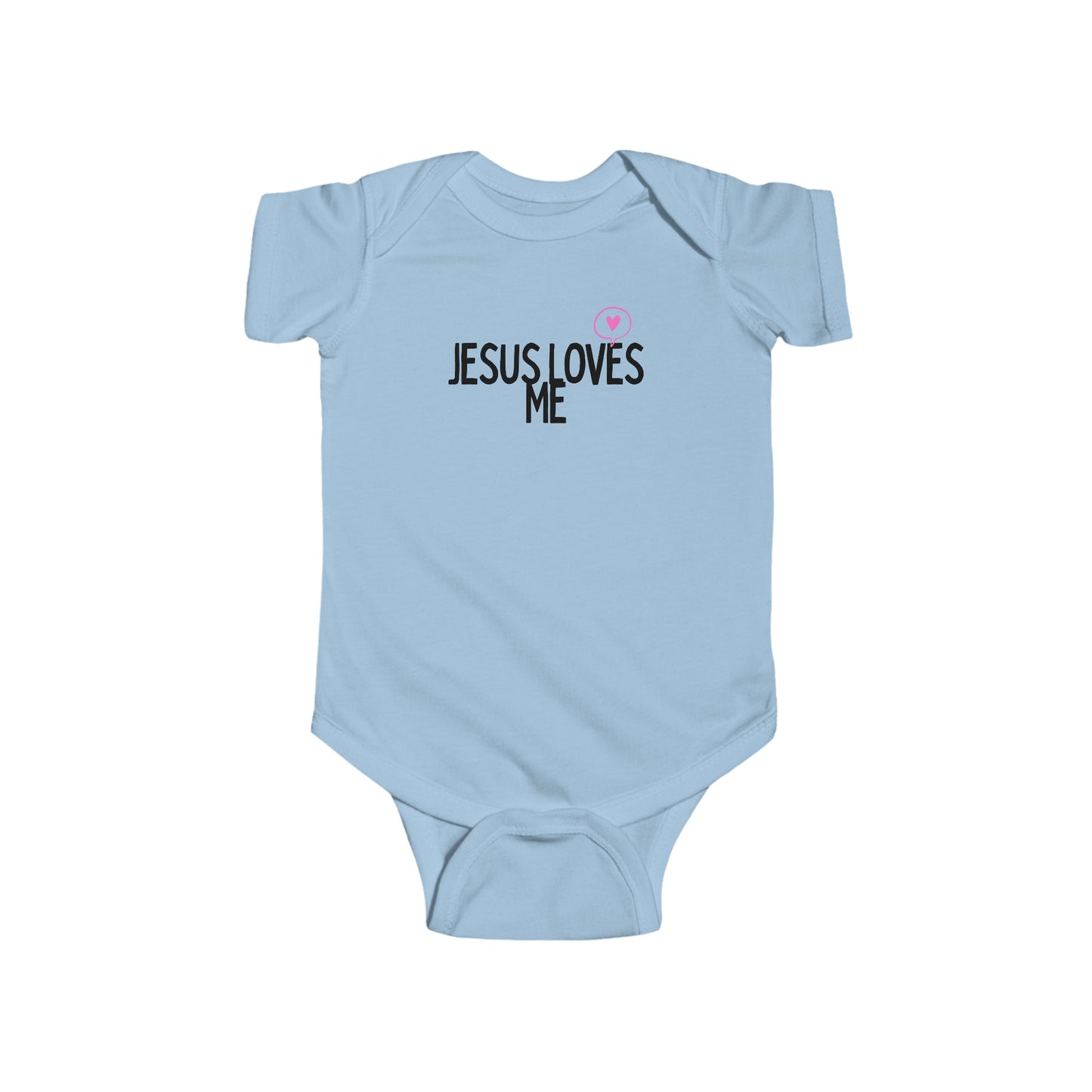 Jesus Loves Me Infant Fine Jersey Bodysuit