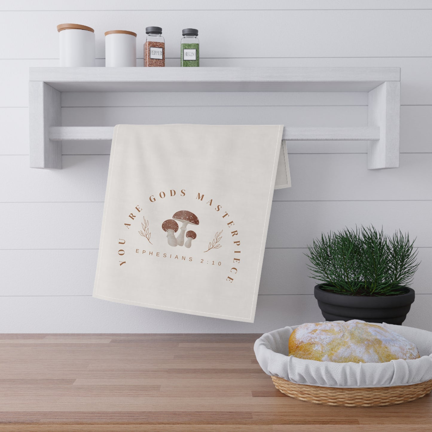 Ephesians 2:10 Gods Masterpiece Tea Towels (cotton, poly)