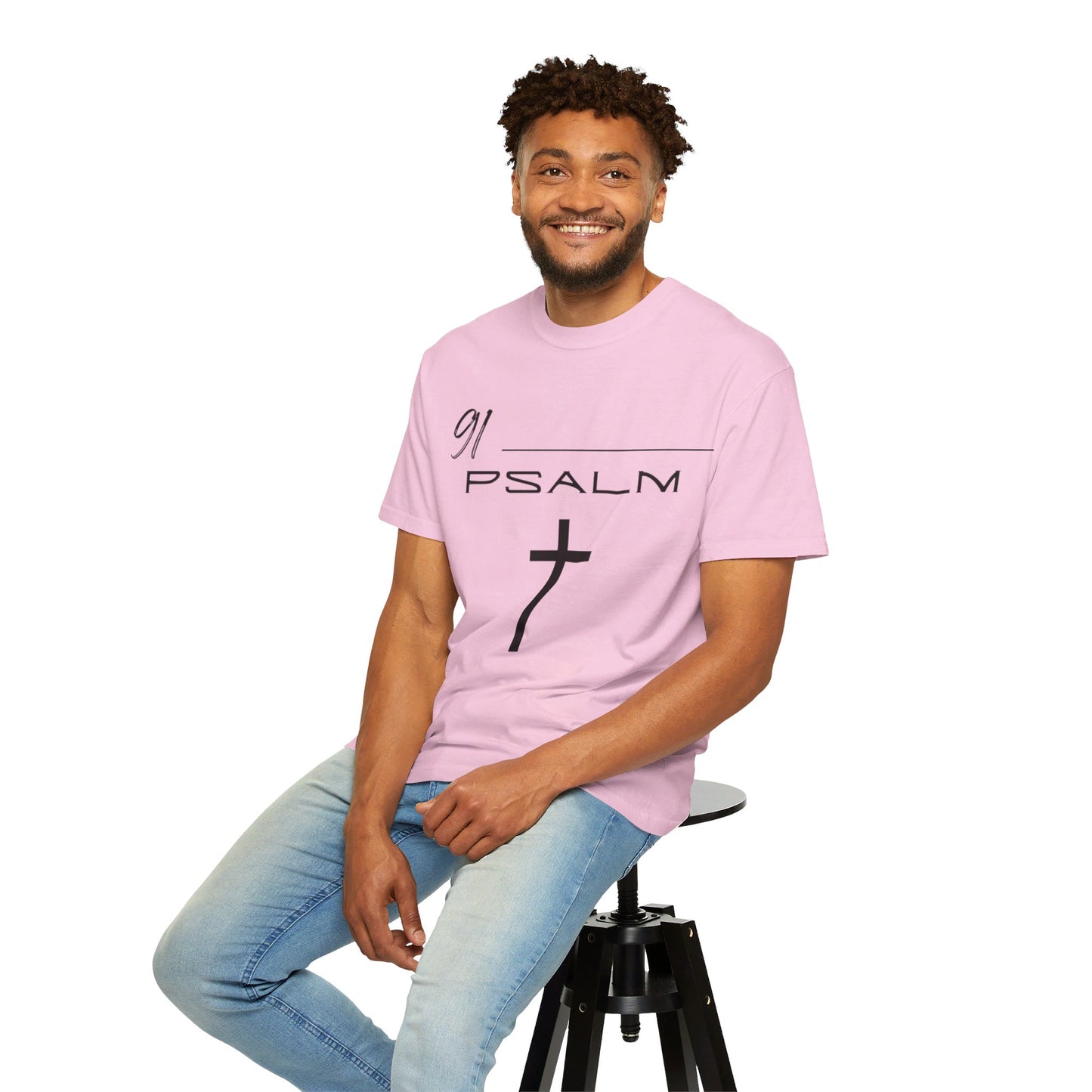 Psalm 91 Unisex Garment-Dyed T-shirt