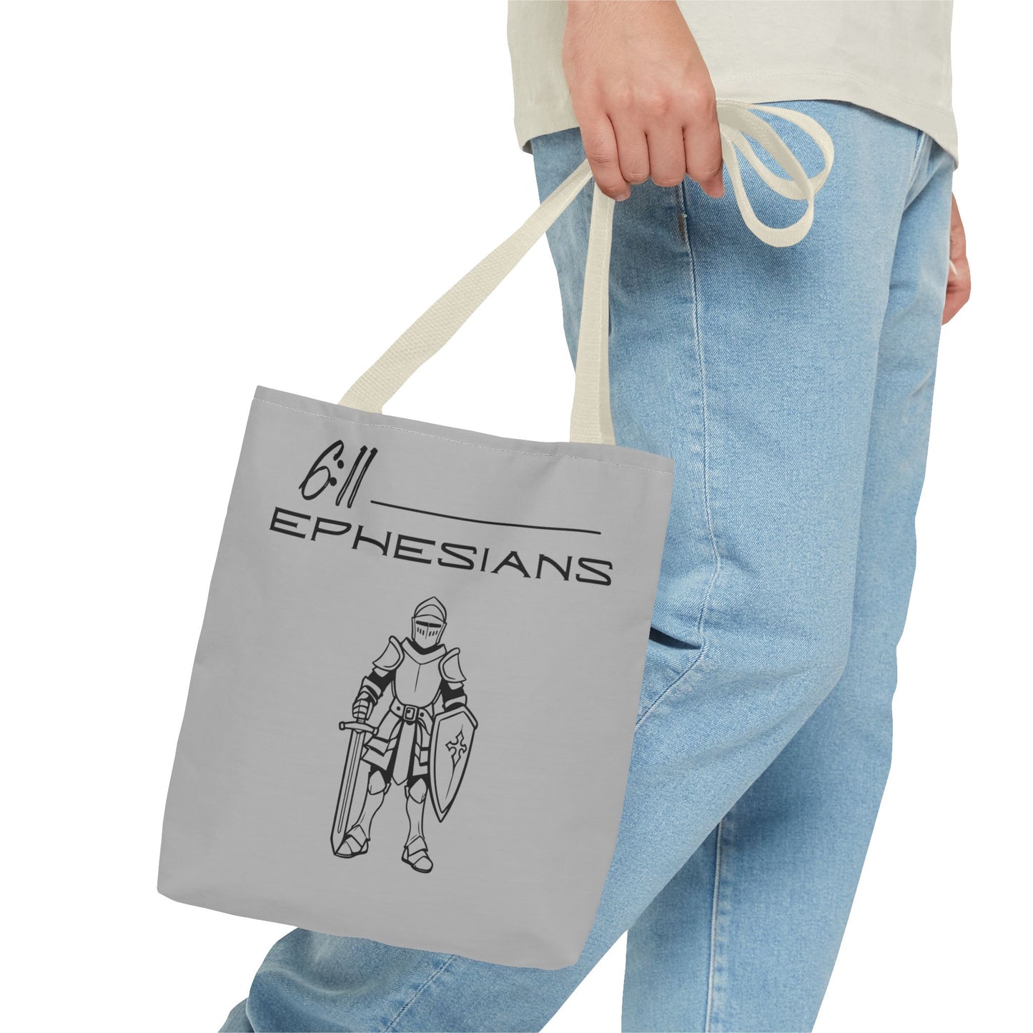 Ephesians 6:11 Full Armor of God Tote Bag (AOP)