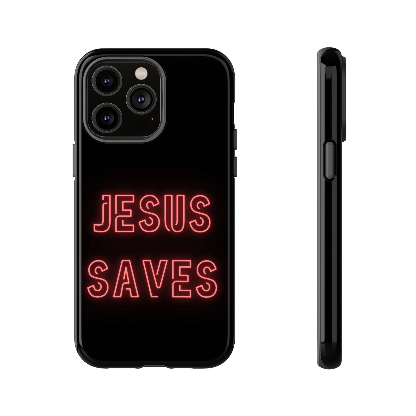 Jesus Saves Neon Signage Tough Cases Iphone Samsung Google