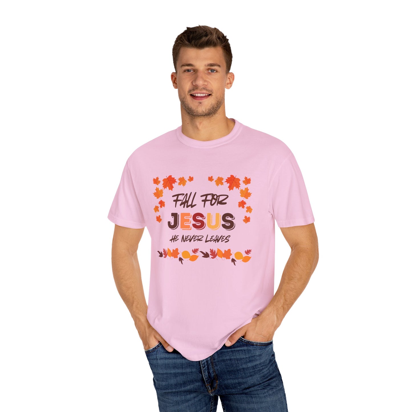 Fall For Jesus Harvest Unisex Garment-Dyed T-shirt