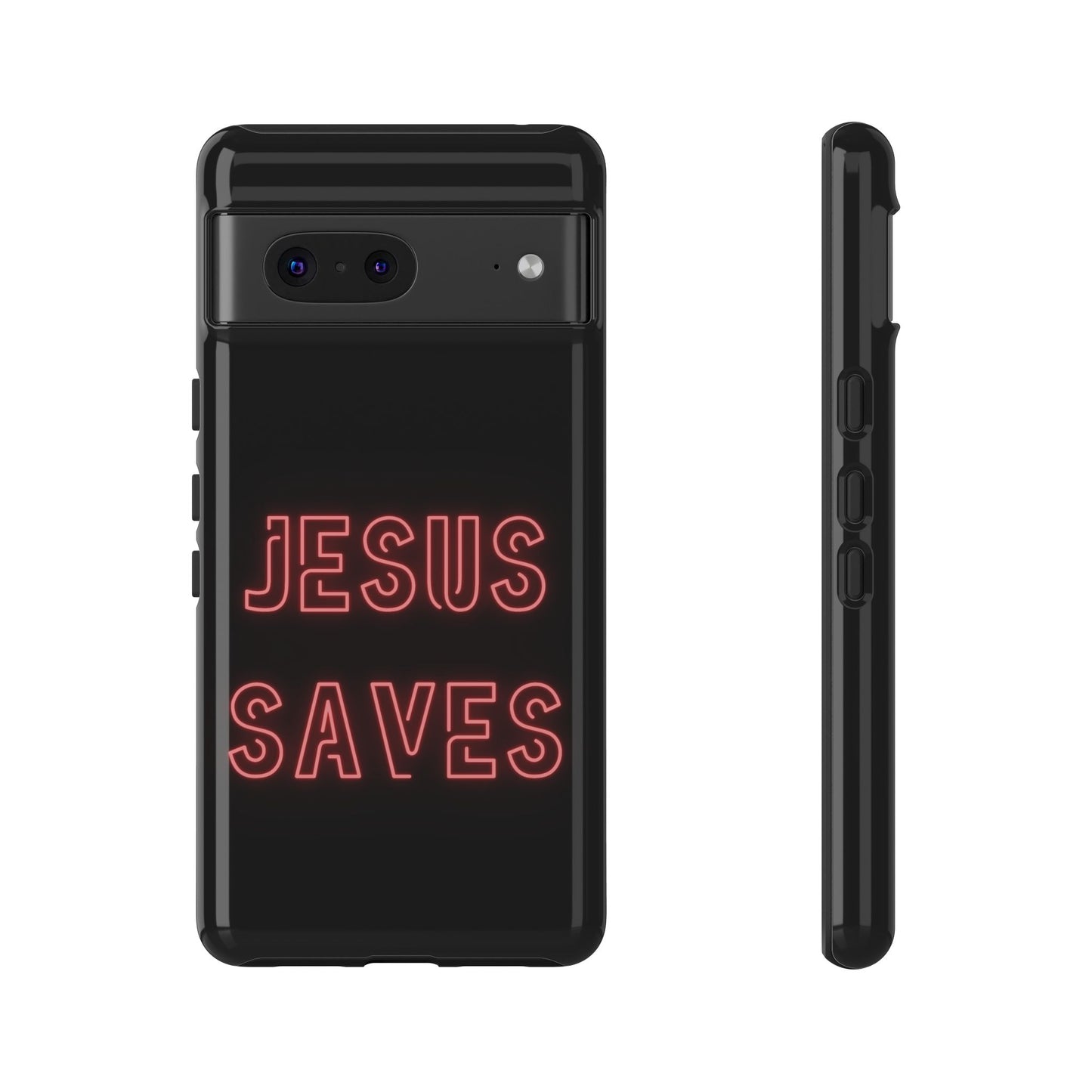 Jesus Saves Neon Signage Tough Cases Iphone Samsung Google