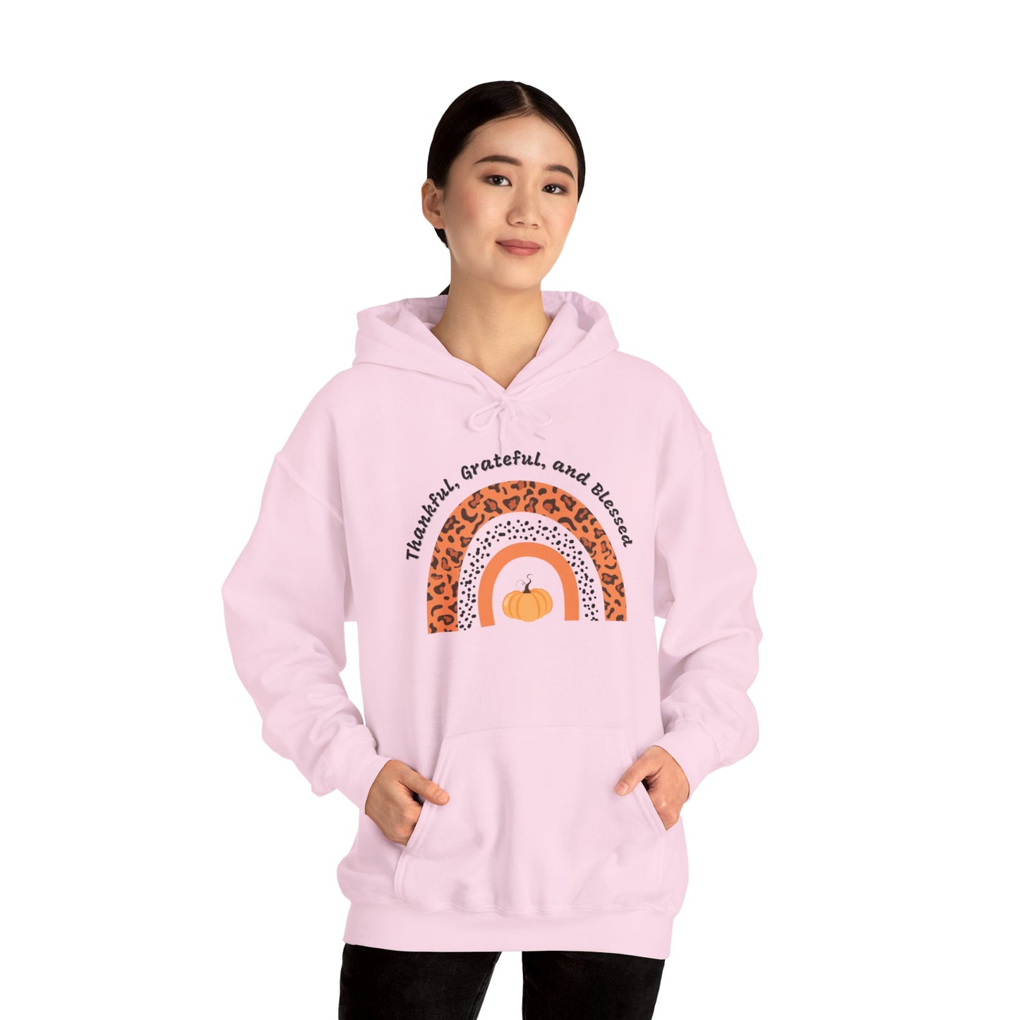 Thankful Grateful Blessed Unisex Heavy Blend™ Hooded Sweatshirt