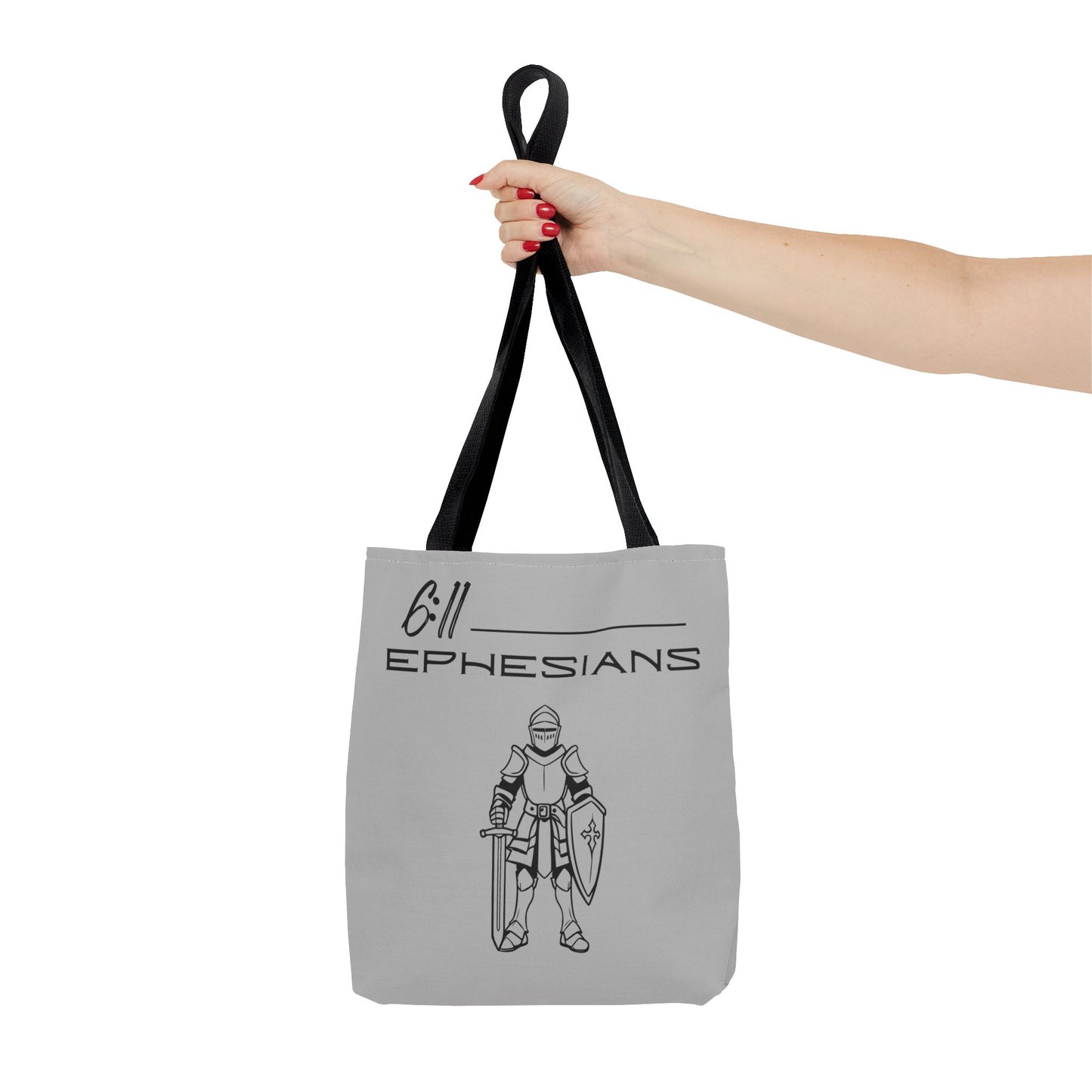 Ephesians 6:11 Full Armor of God Tote Bag (AOP)