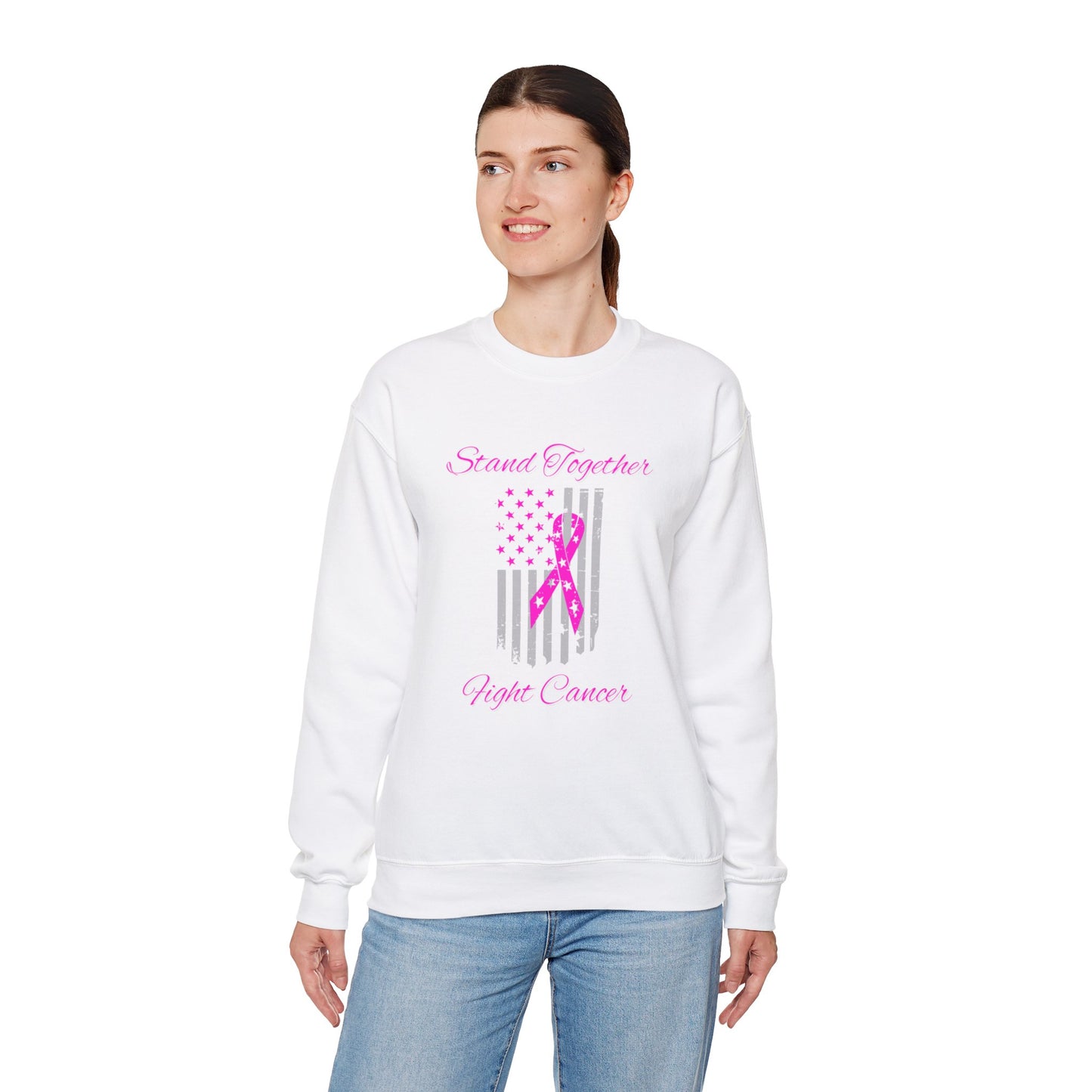 Stand Together Fight Breast Cancer Unisex Heavy Blend™ Crewneck Sweatshirt