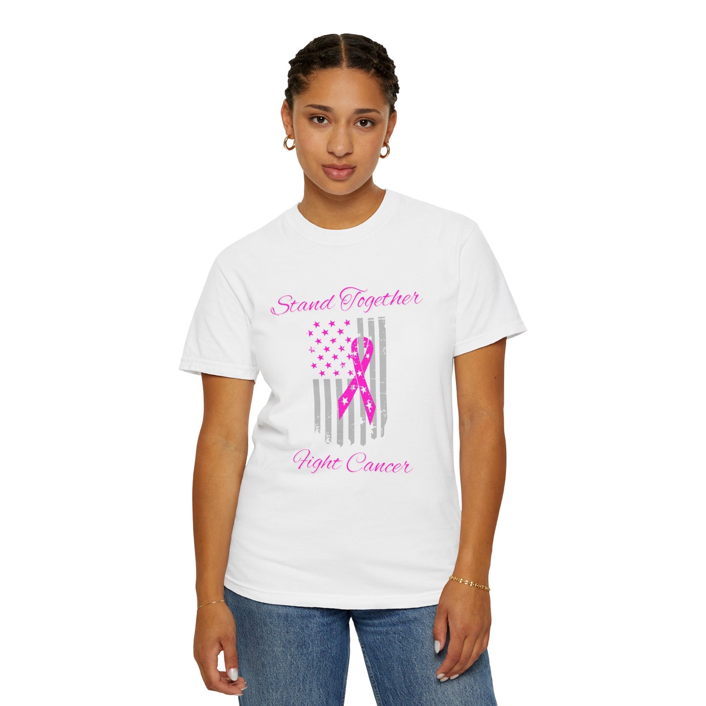 Stand Together Fight Breast Cancer Unisex Garment-Dyed T-shirt